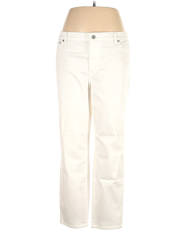 Talbots Solid White Jeans Size 16 78 Off ThredUP