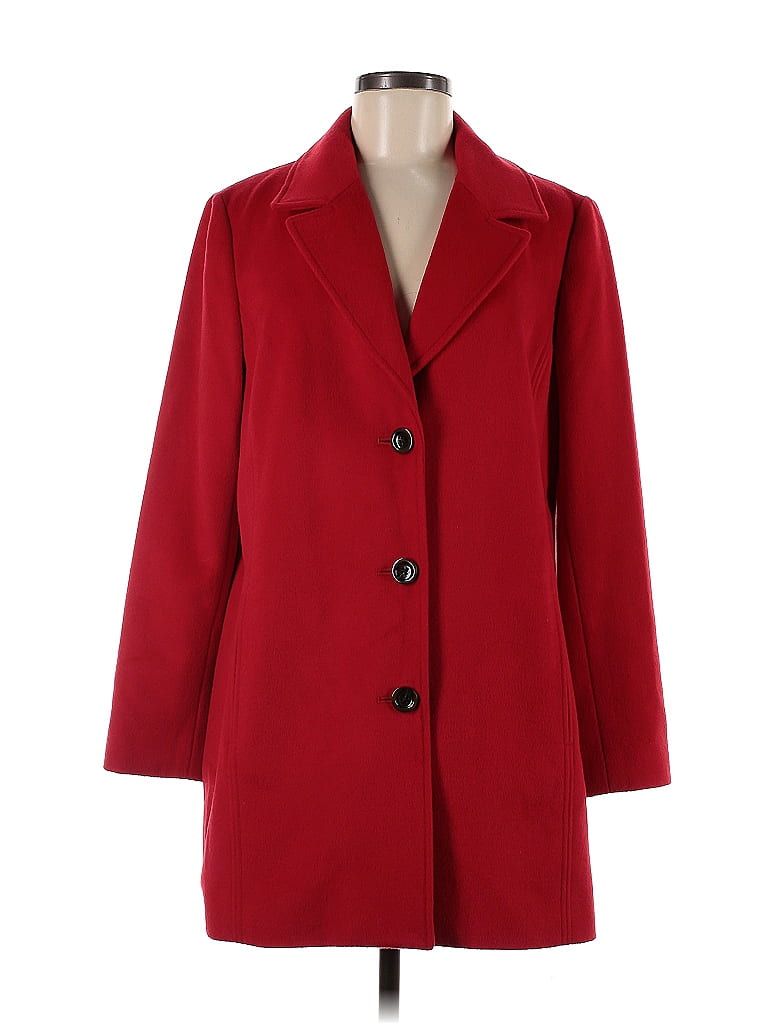 J Jill Solid Red Coat Size M 69 Off ThredUP