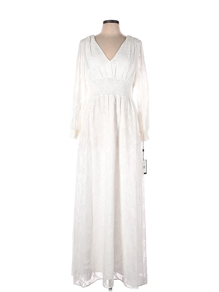 Adrianna Papell 100 Polyester Ivory Cocktail Dress Size 12 79 Off