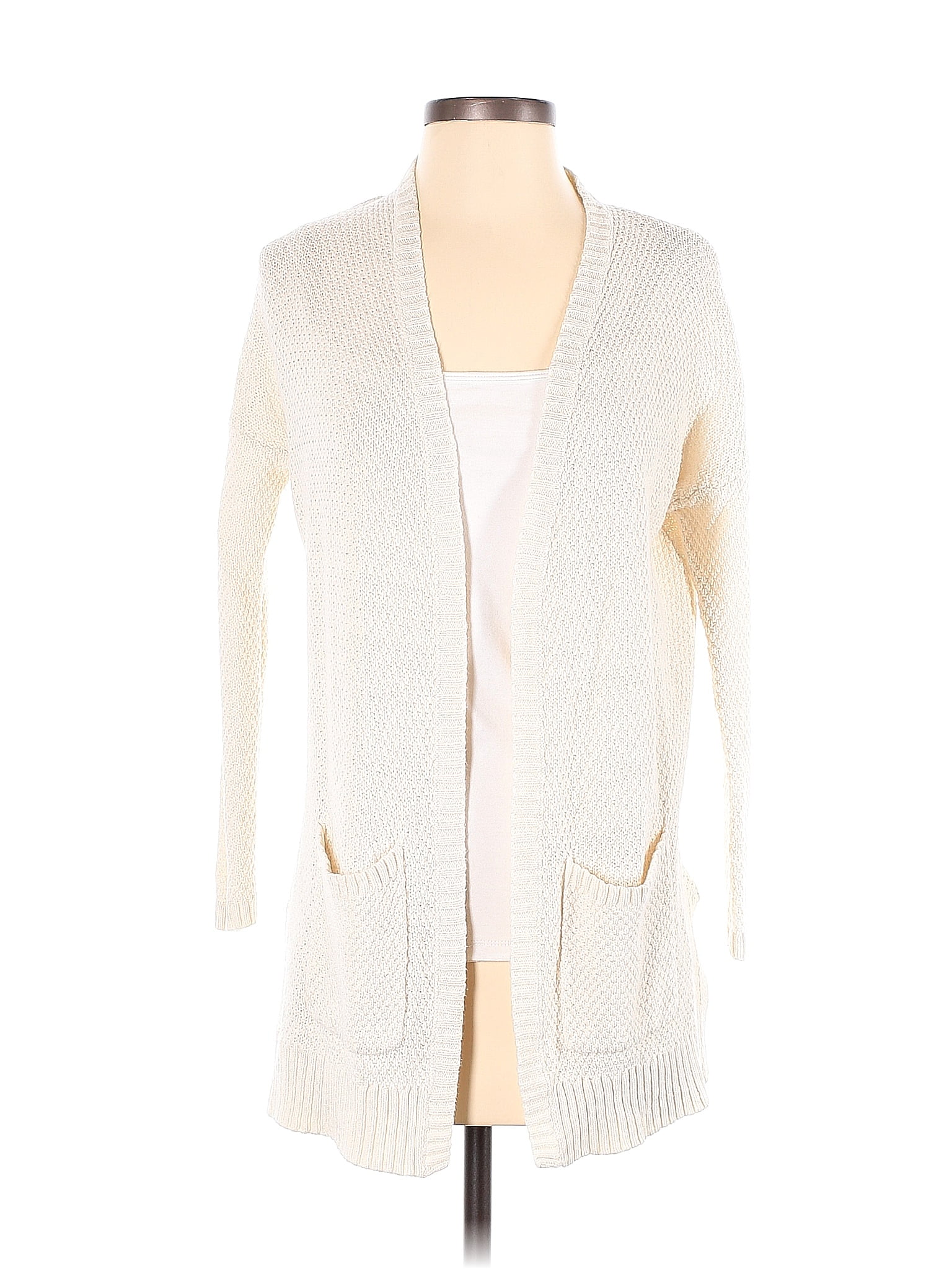 Bdg Color Block Solid Ivory Cardigan Size S Off Thredup