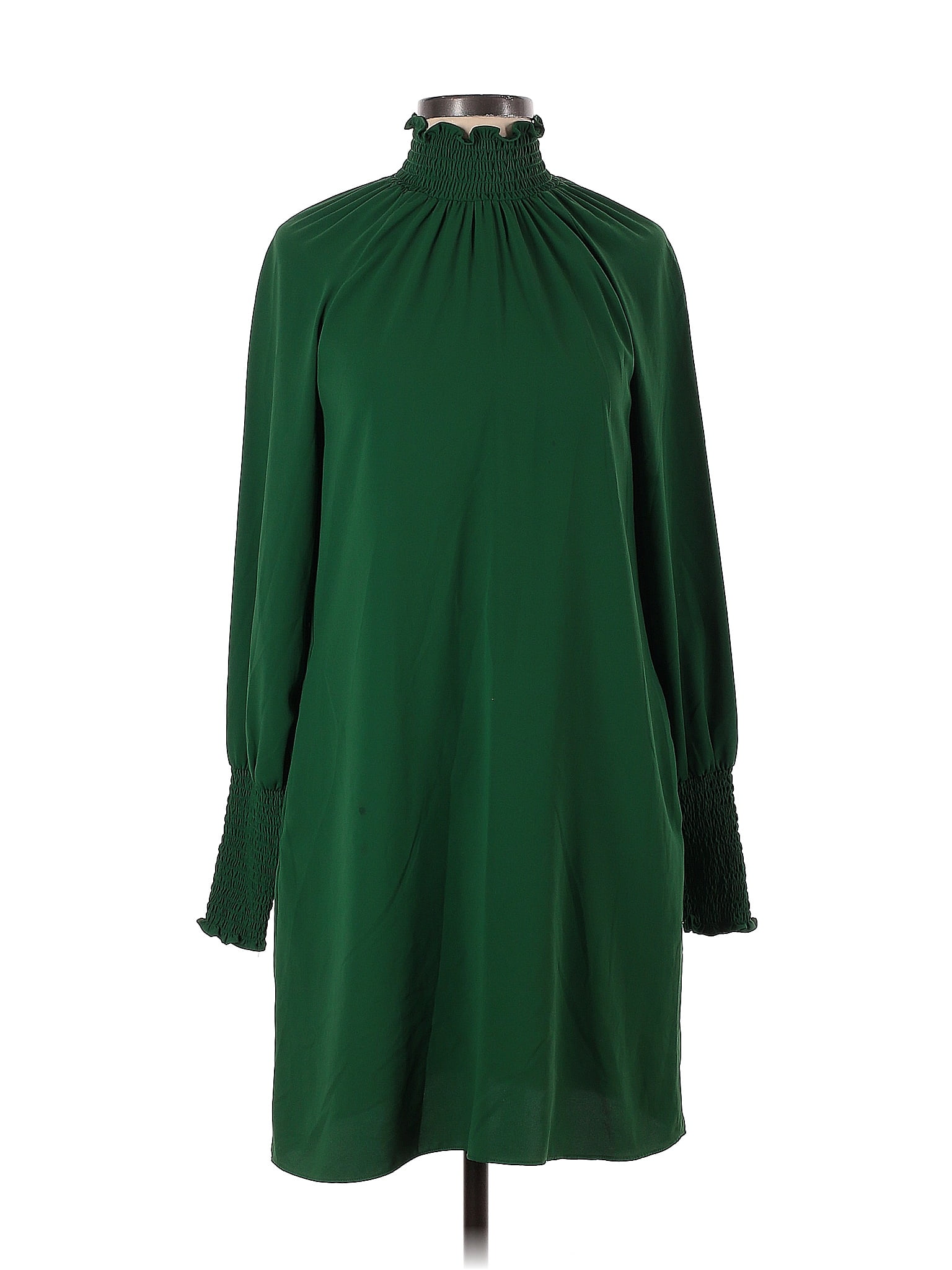 Amanda Uprichard Solid Green Naoemi Dress Size Xs Off Thredup