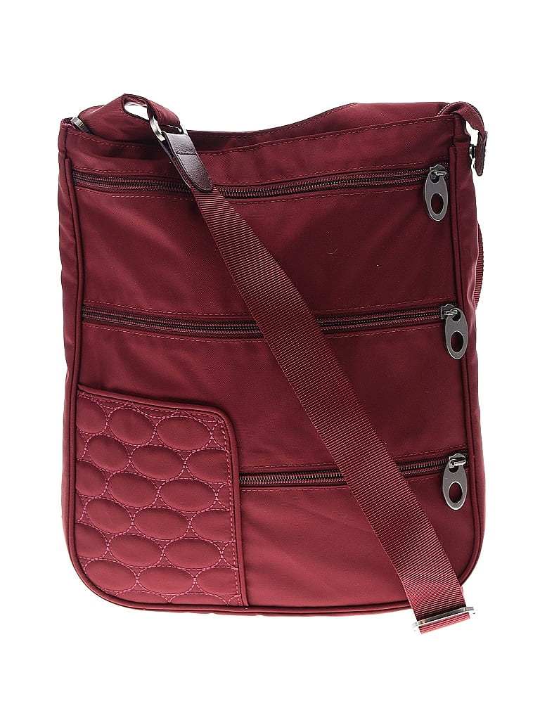 Mosey Solid Maroon Burgundy Crossbody Bag One Size 57 Off ThredUP