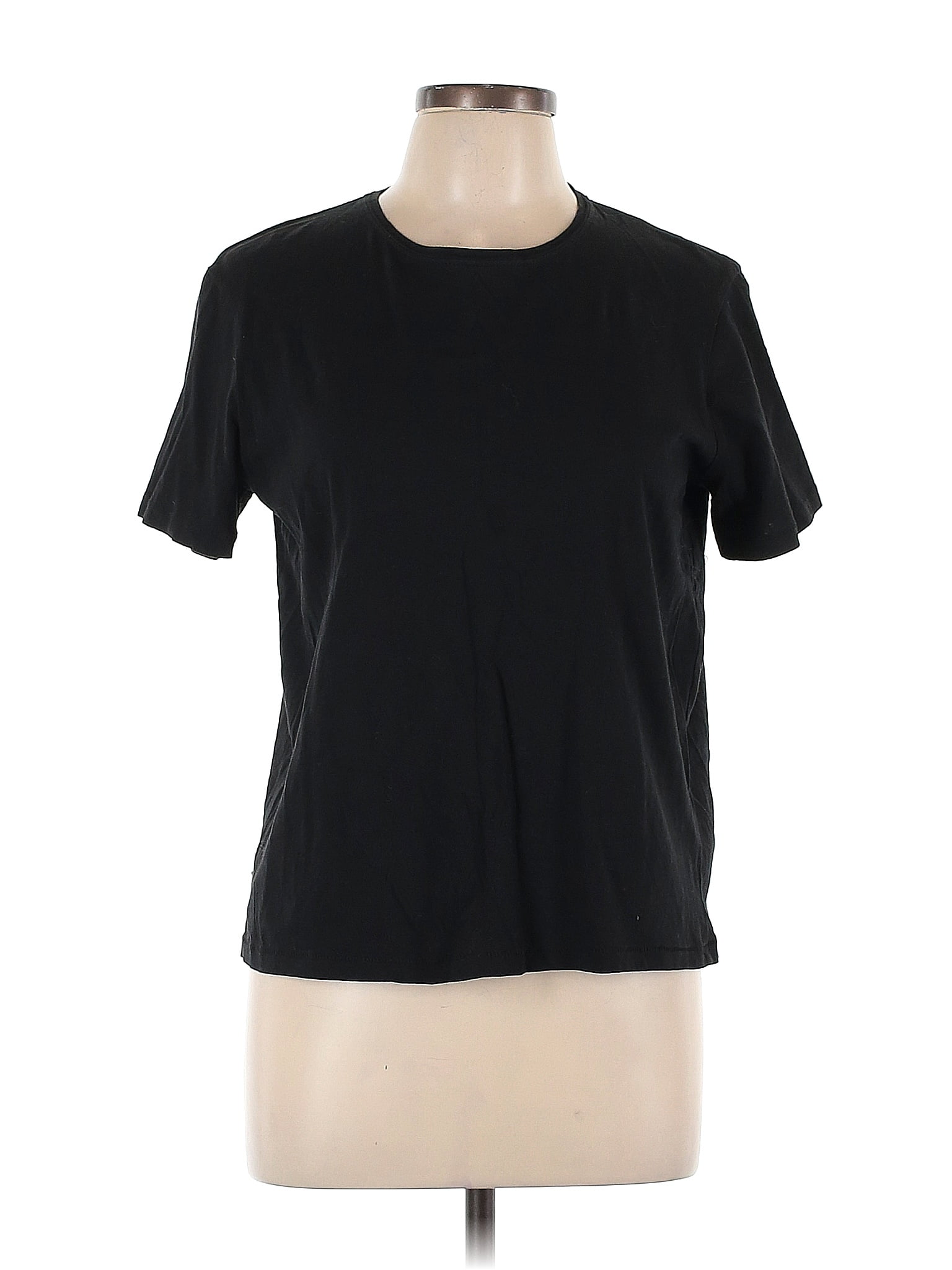 Trafaluc By Zara 100 Cotton Polka Dots Black Short Sleeve T Shirt Size