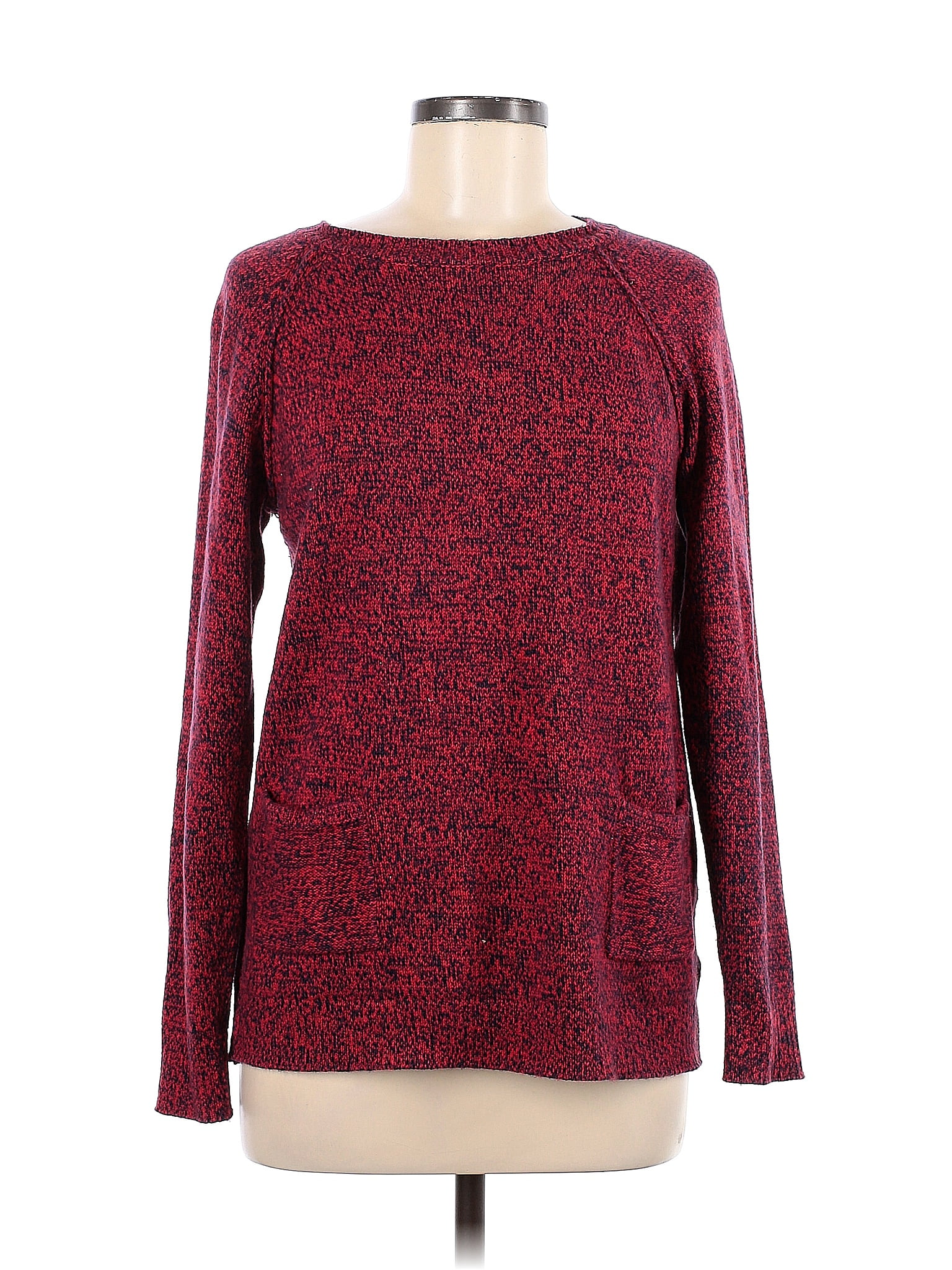 Gap Color Block Red Burgundy Pullover Sweater Size M Off Thredup