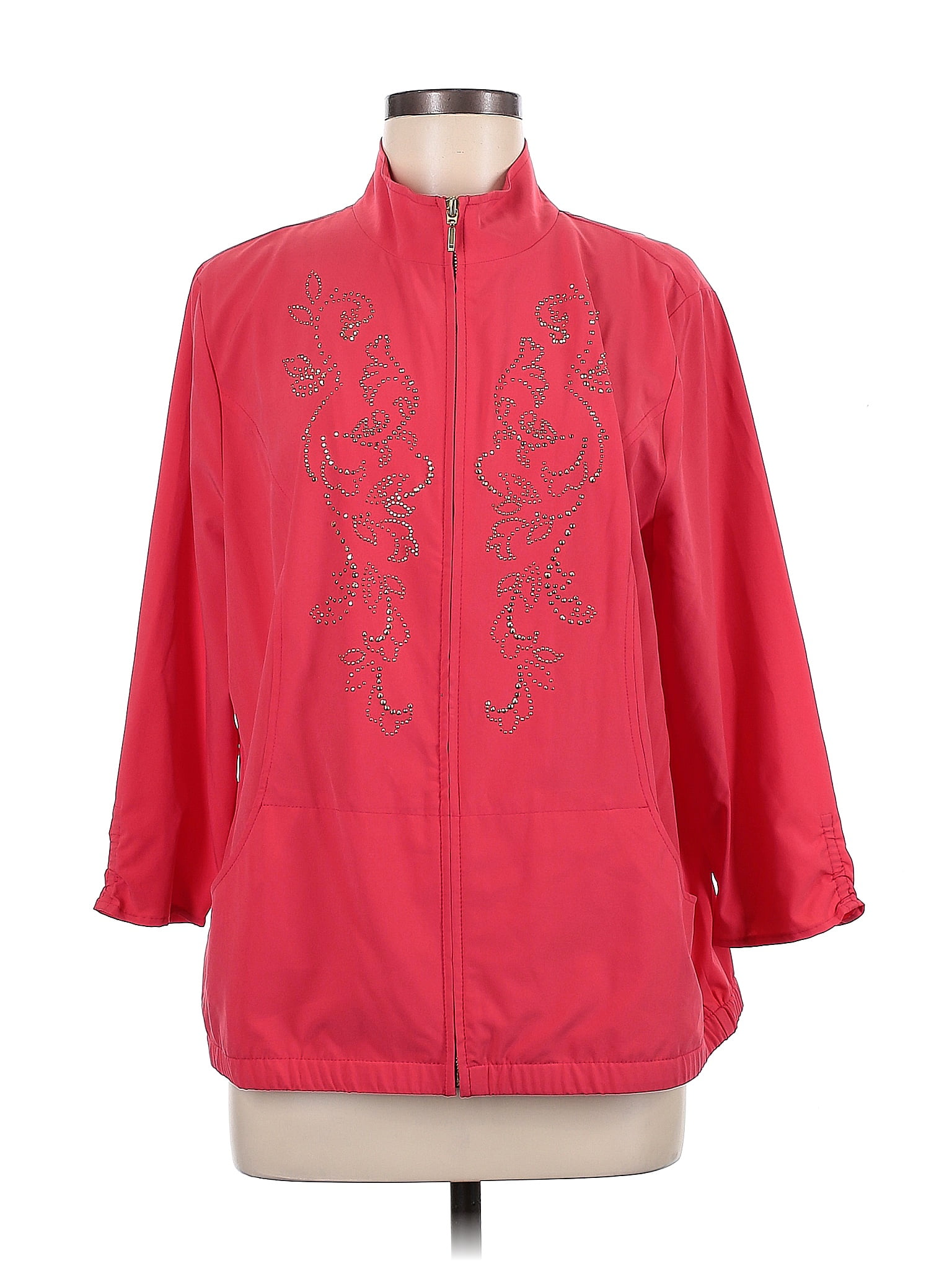 Zenergy By Chico S Floral Red Jacket Size Lg 2 71 Off ThredUP