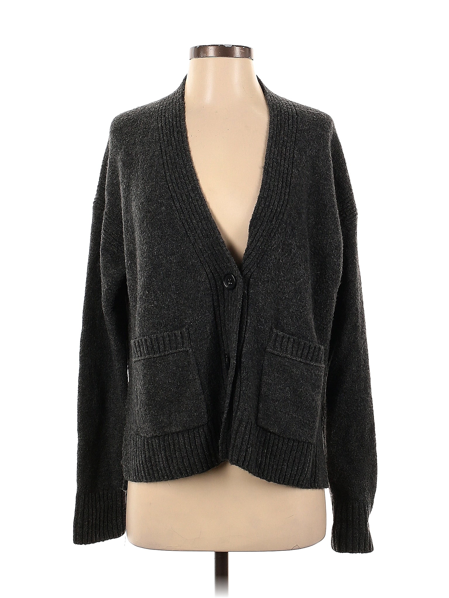 J Crew Color Block Solid Gray Cardigan Size S Off Thredup