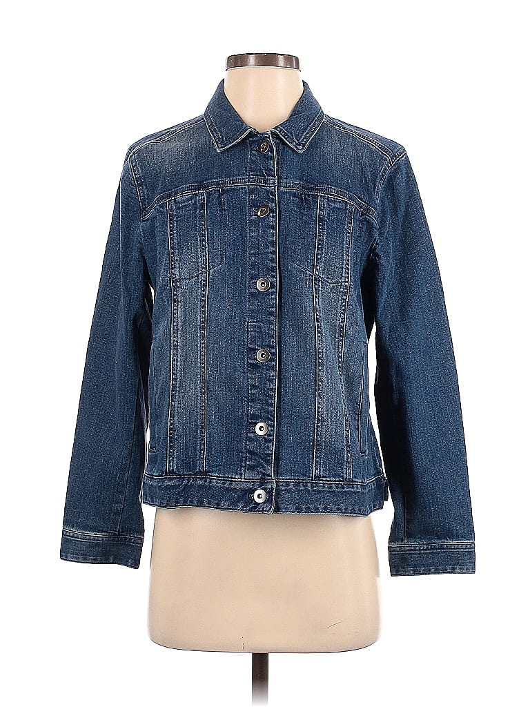 J Jill Blue Denim Jacket Size S Petite 72 Off ThredUp