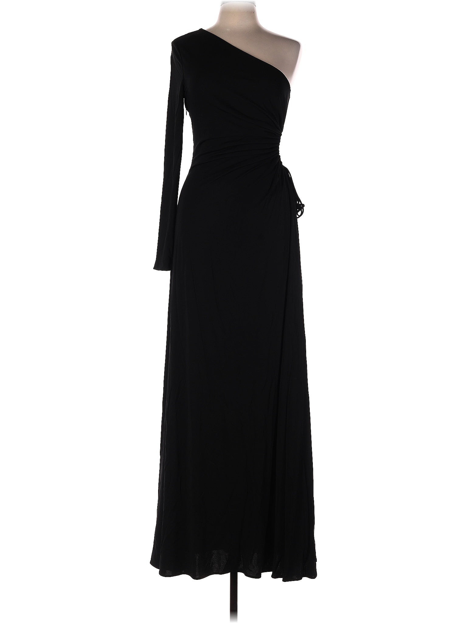 Halston Solid Black Cocktail Dress Size Off Thredup