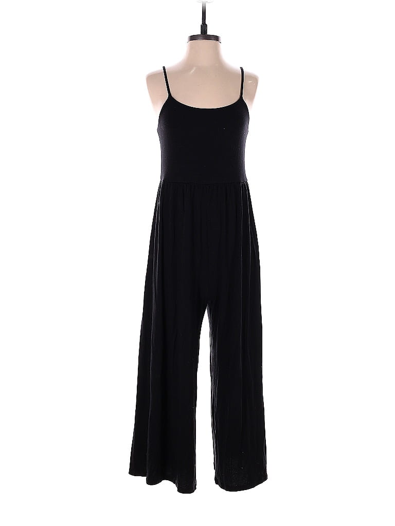 Athleta Solid Black Jumpsuit Size M 52 Off ThredUP