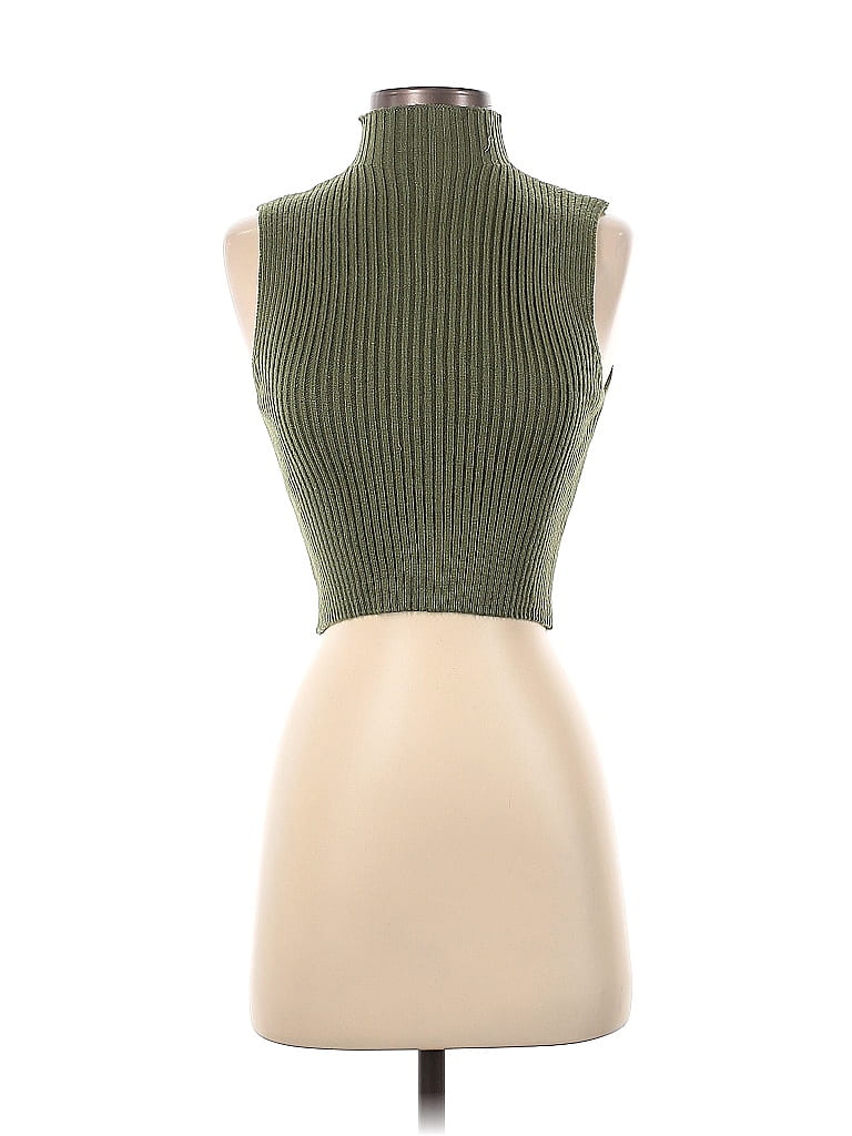 Zara Solid Green Turtleneck Sweater Size S 33 Off ThredUP