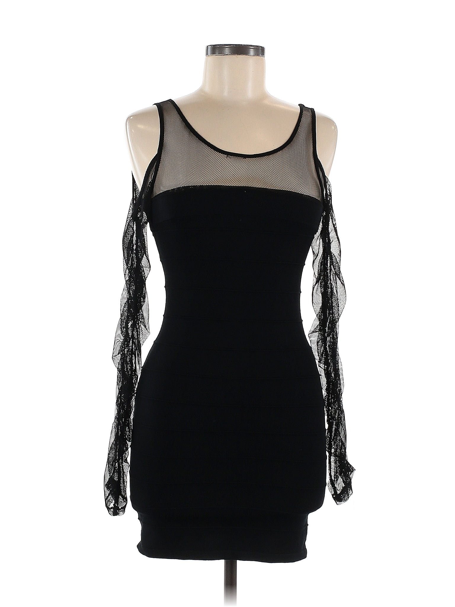 Romeo Juliet Couture Solid Black Cocktail Dress Size M 77 Off