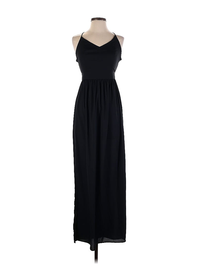 TOBI 100 Polyester Solid Black Cocktail Dress Size S 74 Off ThredUP