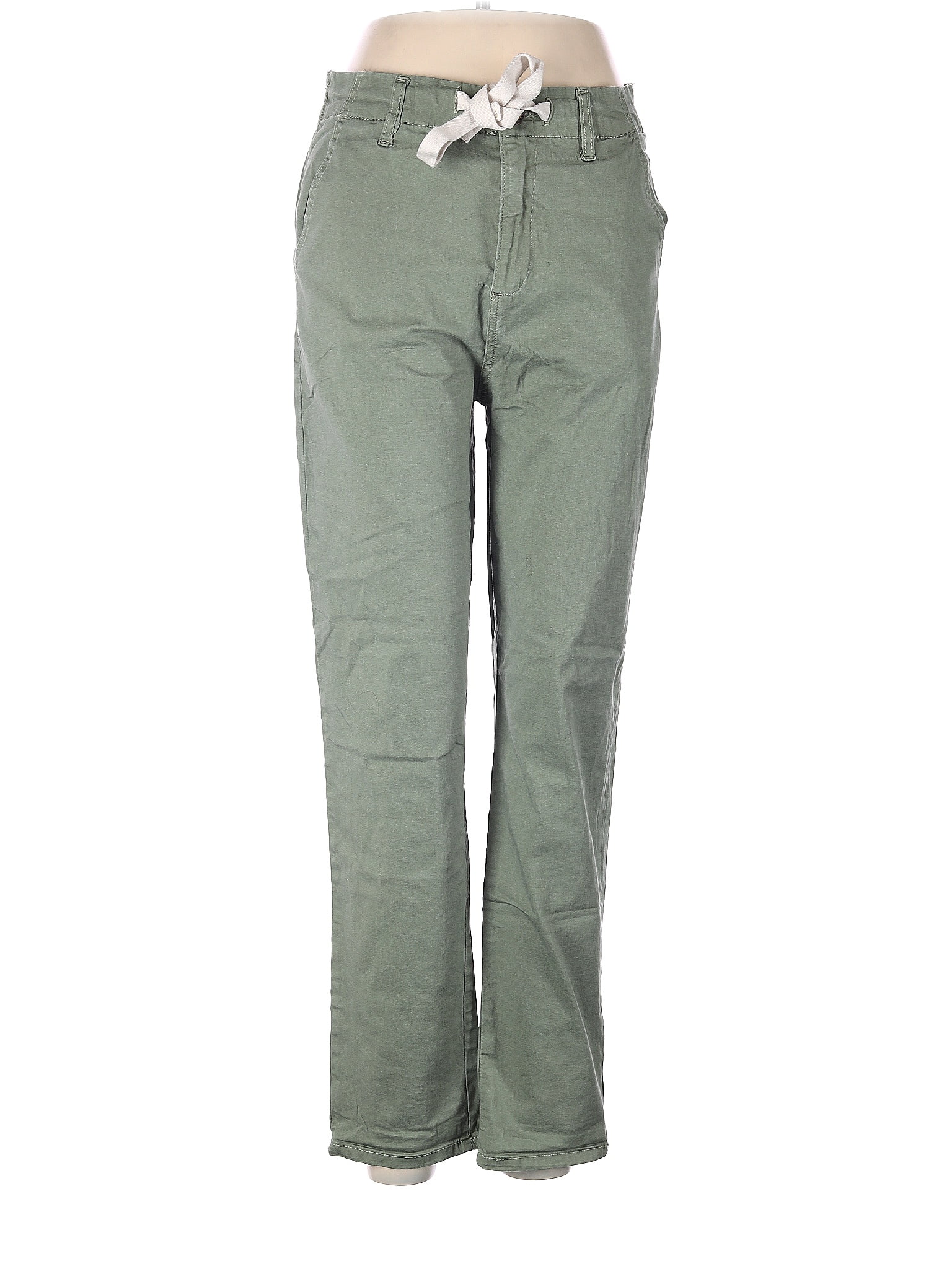 Kensie Solid Green Khakis Size 8 75 Off ThredUP