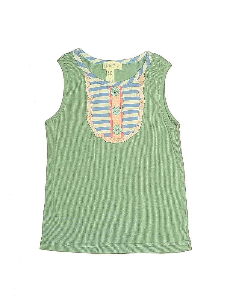 Matilda Jane Solid Green Sleeveless T Shirt Size 4 44 Off ThredUp