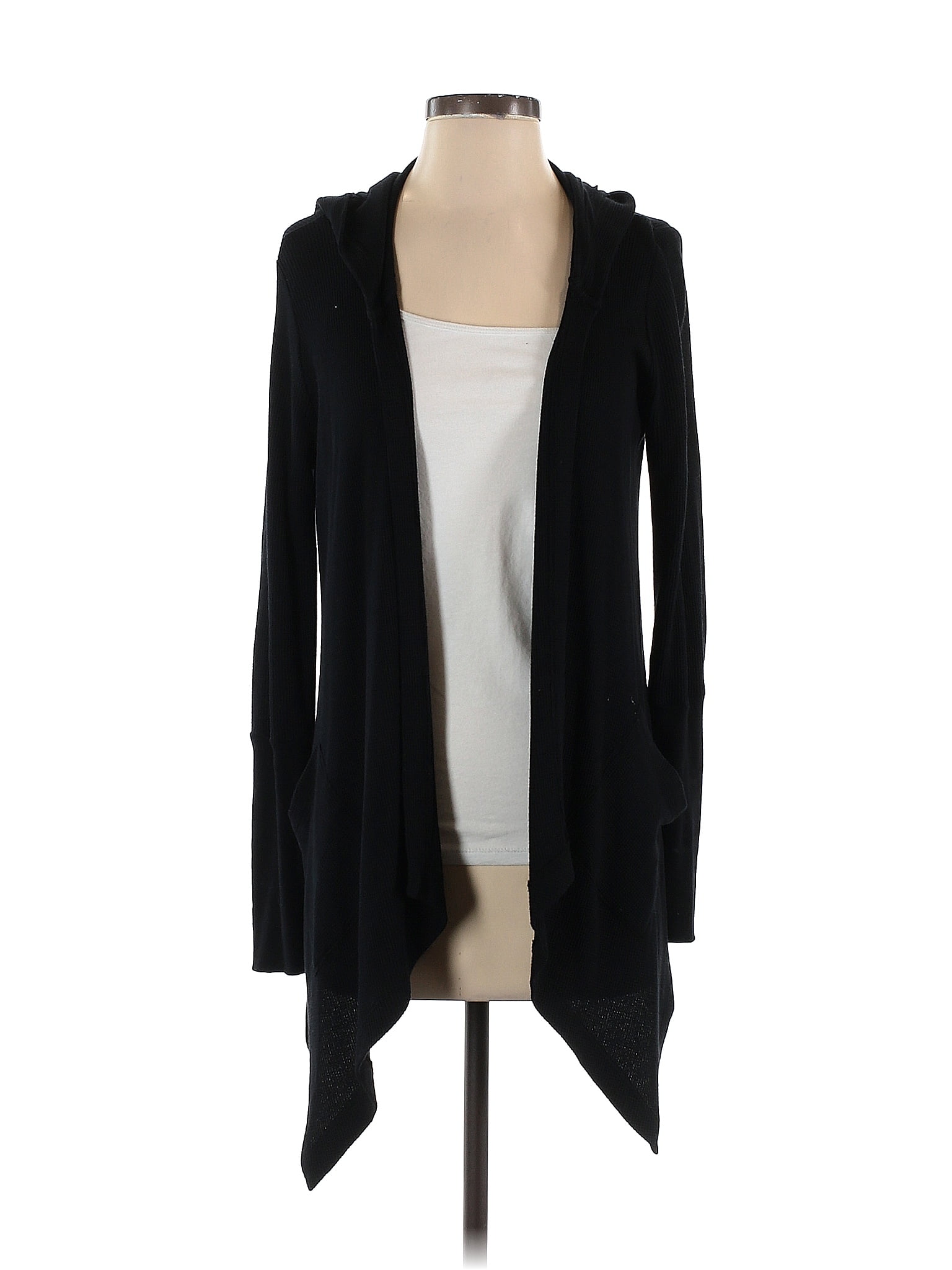 Splendid Color Block Solid Black Cardigan Size S Off Thredup