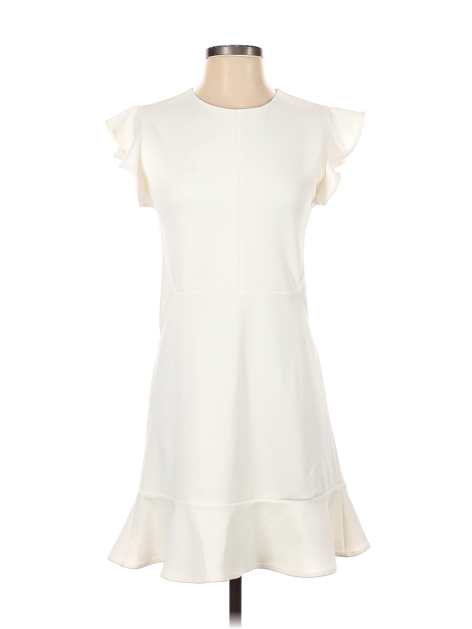 Express Solid White Ivory Casual Dress Size S 68 Off ThredUp