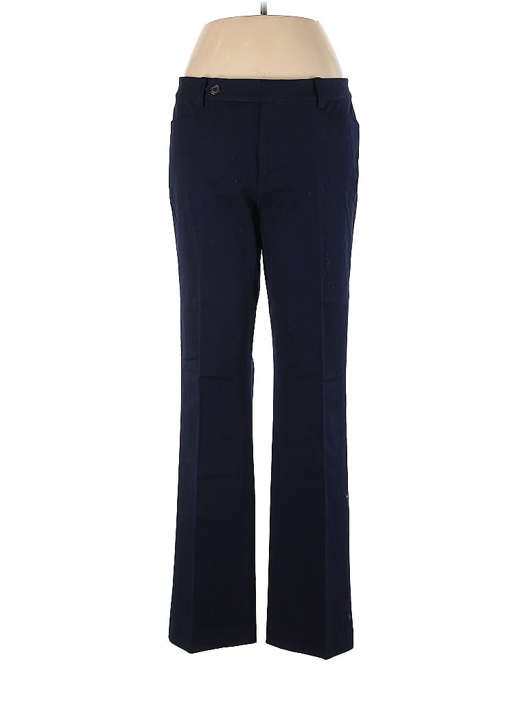 Lauren By Ralph Lauren Cotton Navy Blue Khakis Size Off