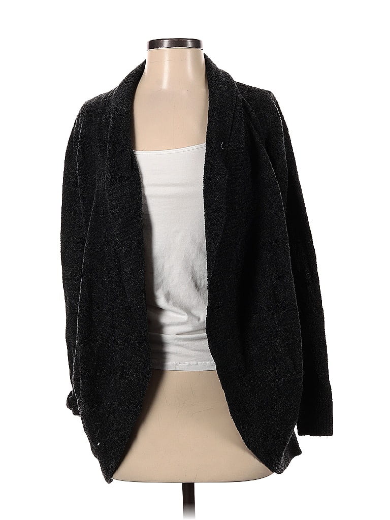 Barefoot Dreams Color Block Solid Black Cardigan Size XS 57 Off