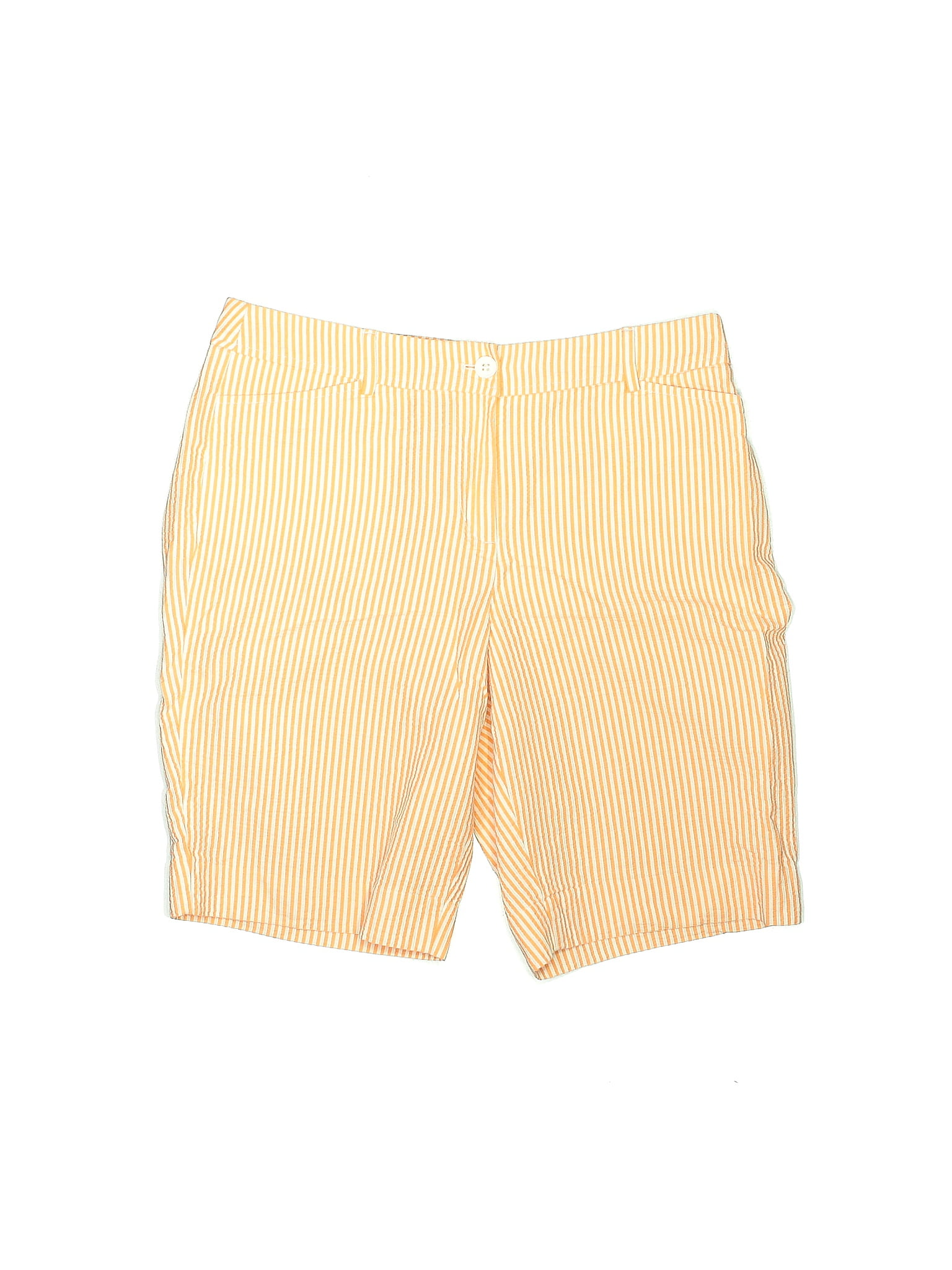 Talbots Outlet 100 Cotton Stripes Yellow Shorts Size 8 42 Off ThredUp