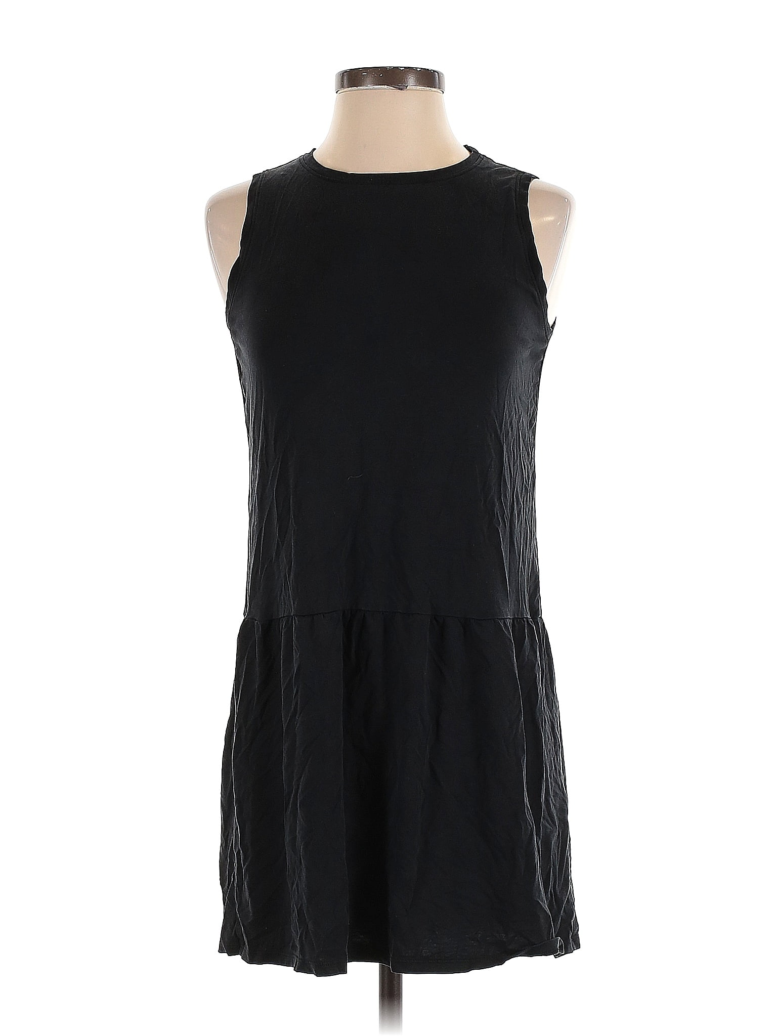 Eileen Fisher Solid Black Casual Dress Size P Petite 20 Off ThredUp