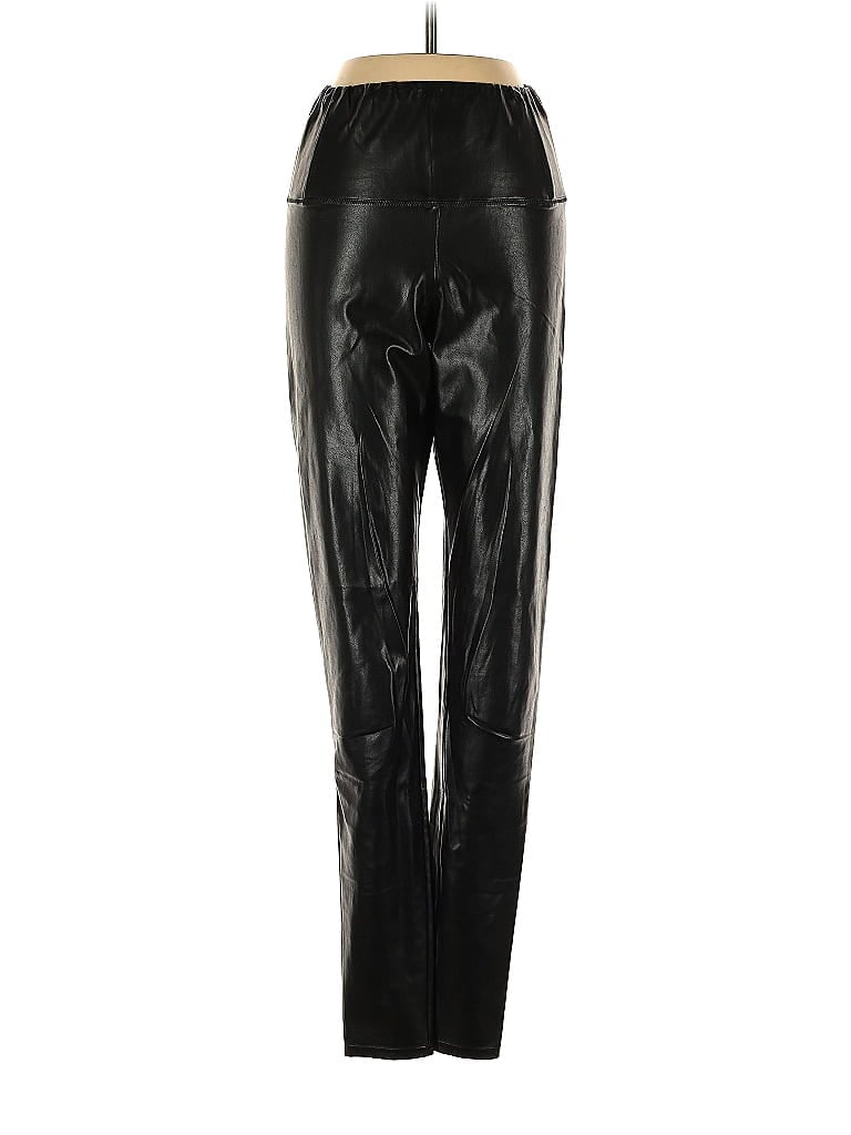 Wilfred Free Polyurethane Solid Black Faux Leather Pants Size S