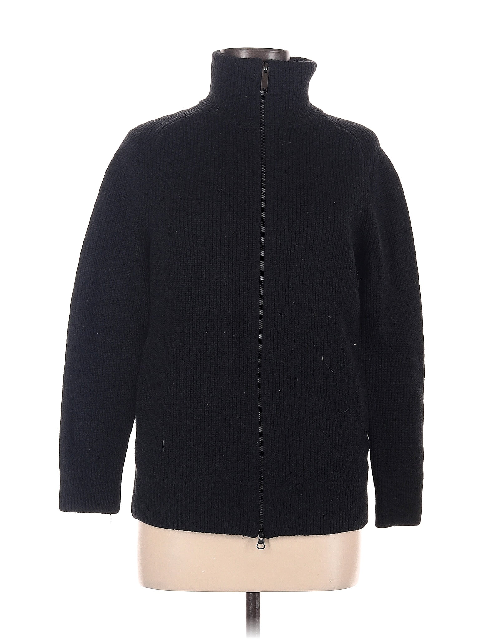 Everlane Wool Solid Black Jacket Size M Off Thredup