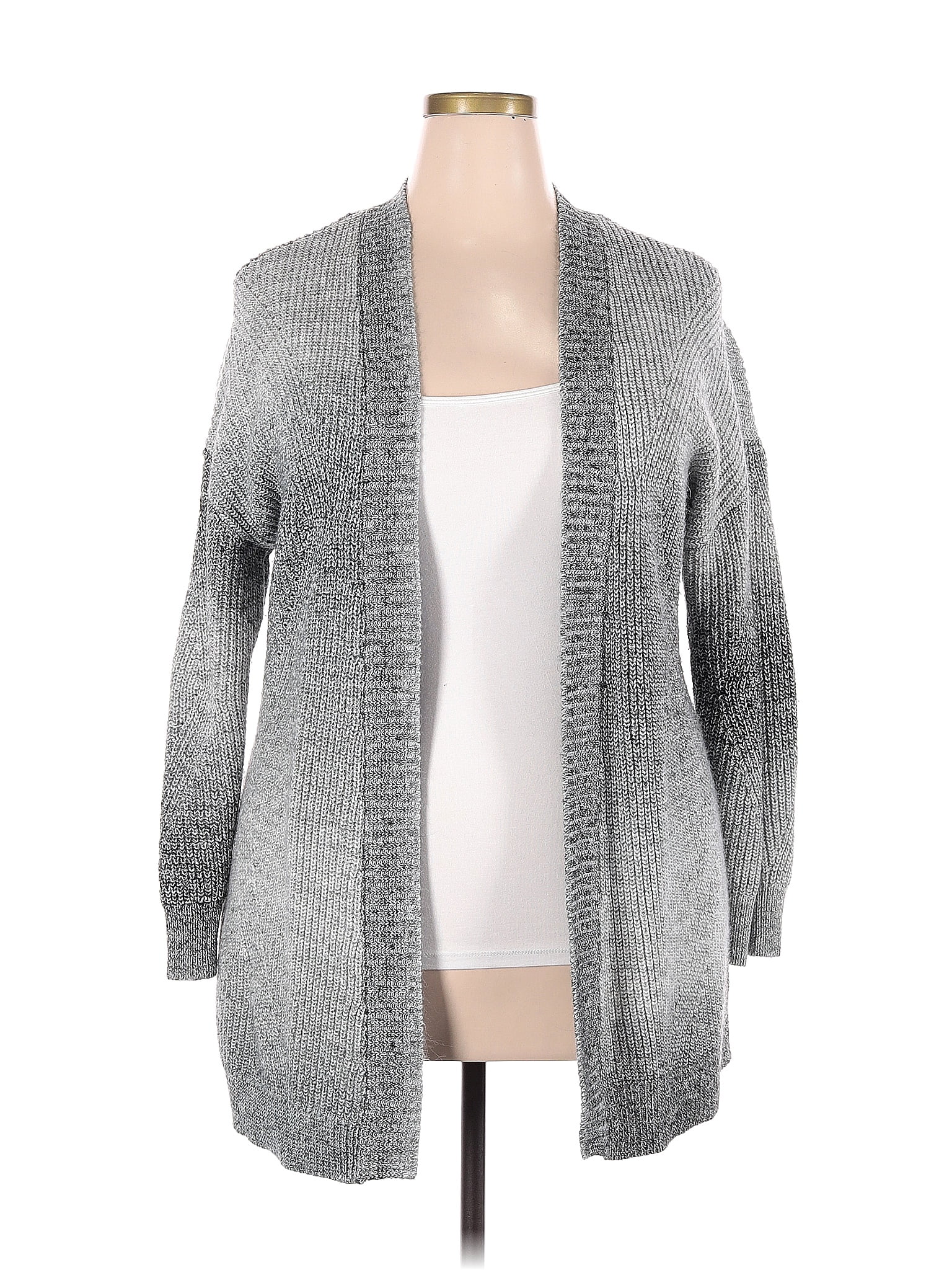 Torrid Color Block Marled Gray Cardigan Size X Plus Plus