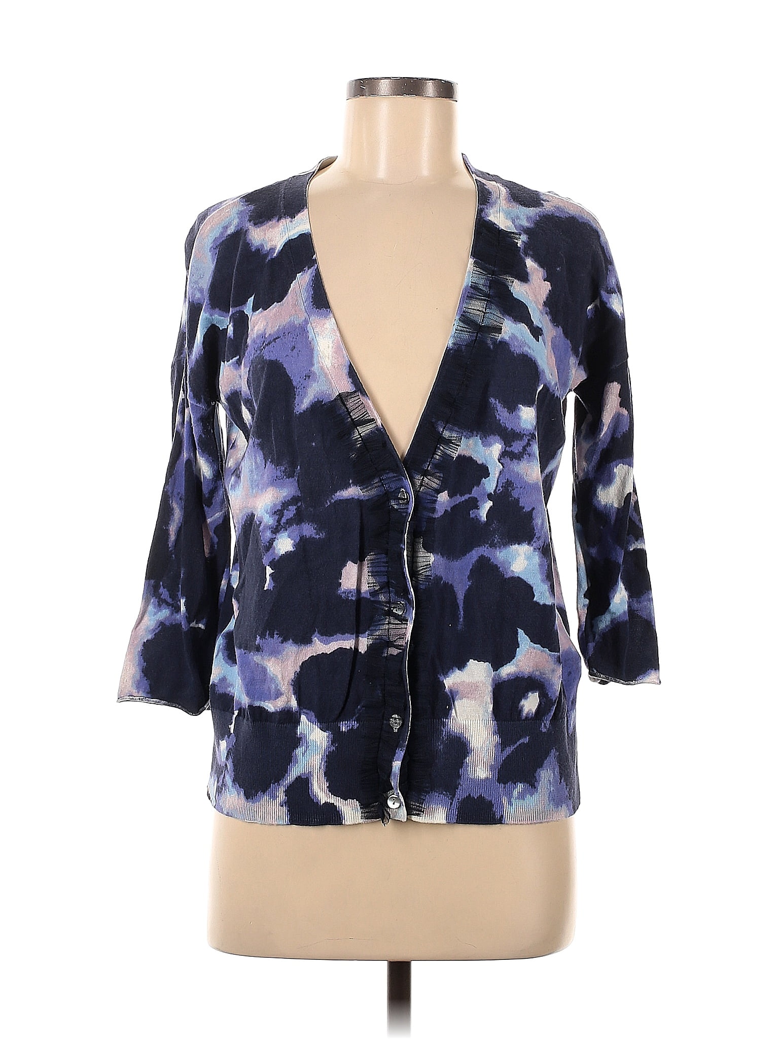 Simply Vera Vera Wang 100 Cotton Color Block Floral Multi Color Blue