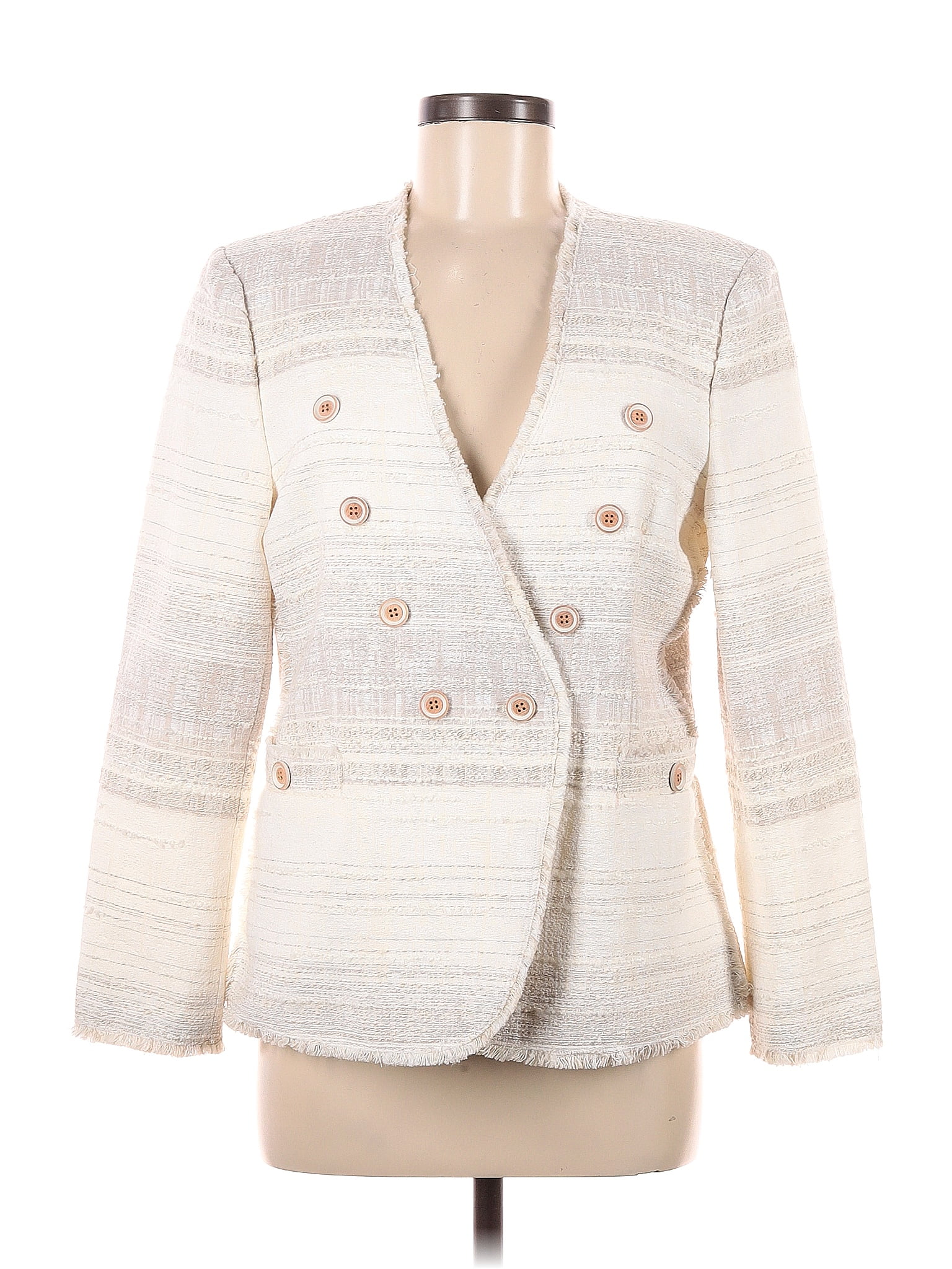 J Mclaughlin Aztec Or Tribal Print Ivory Blazer Size M Off Thredup