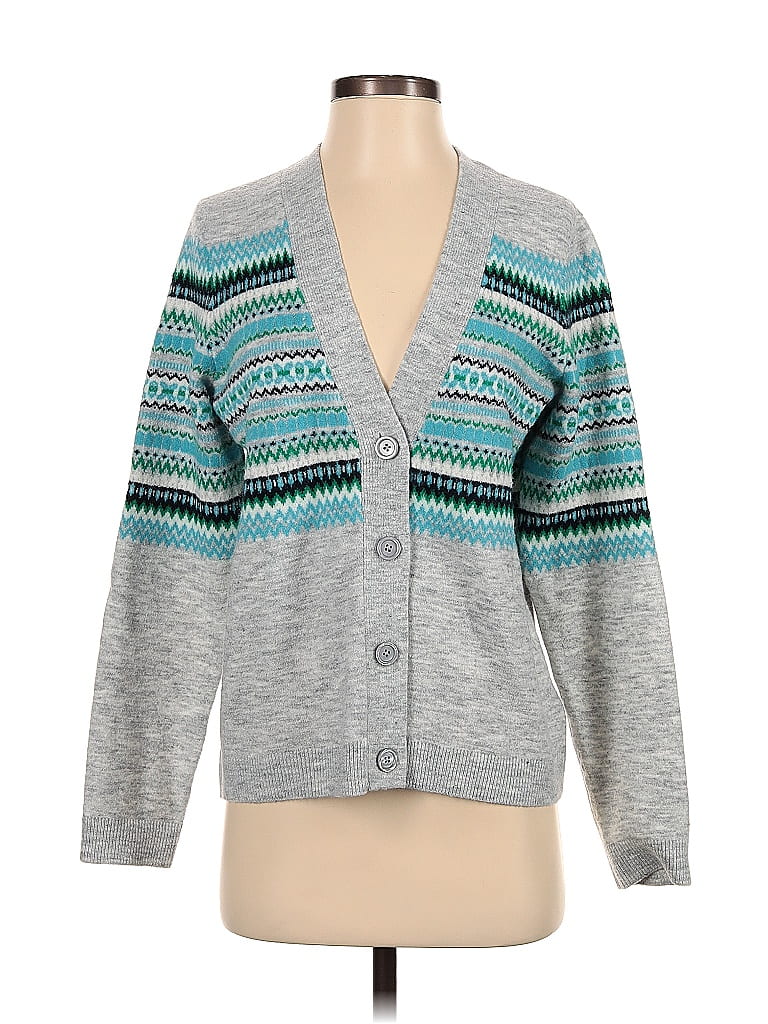 Talbots Color Block Gray Cardigan Size S 78 Off ThredUp