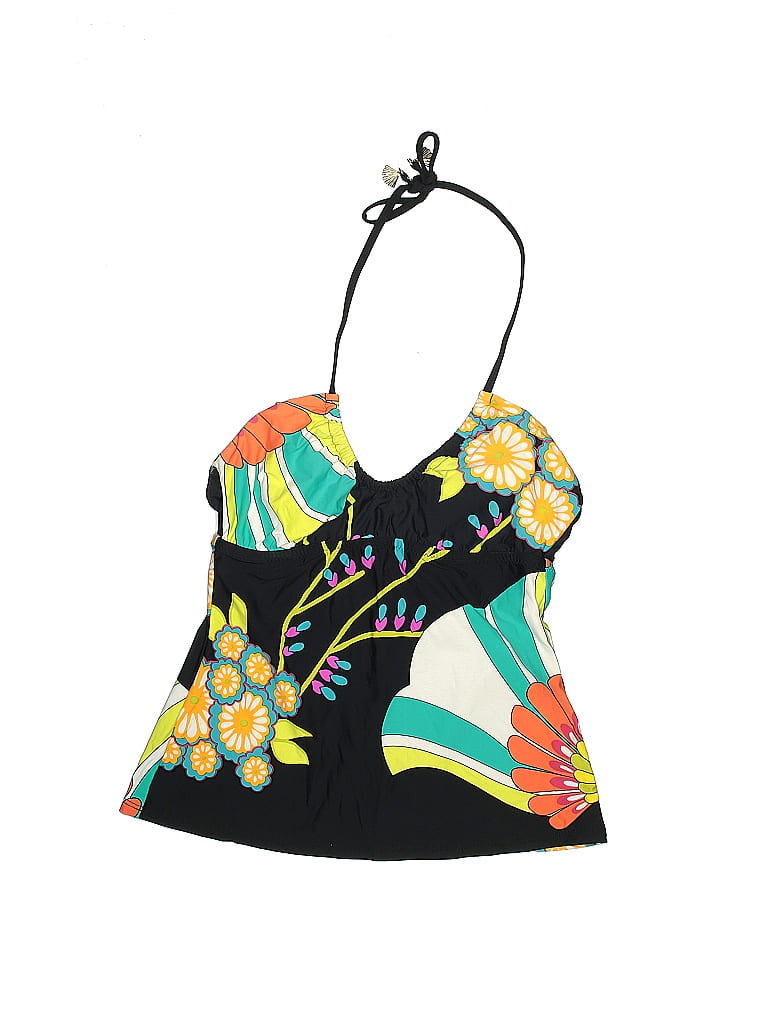 Trina Turk Floral Multi Color Black Swimsuit Top Size 6 70 Off ThredUp