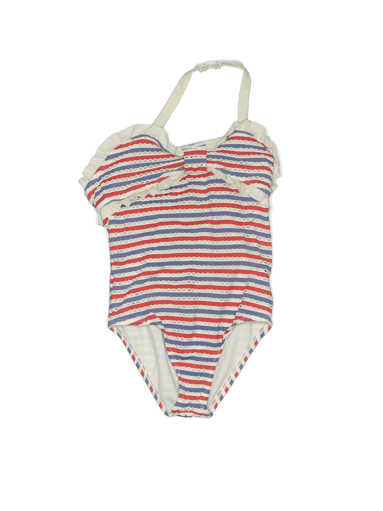 Janie And Jack Stripes Ivory One Piece Swimsuit Size Off Thredup