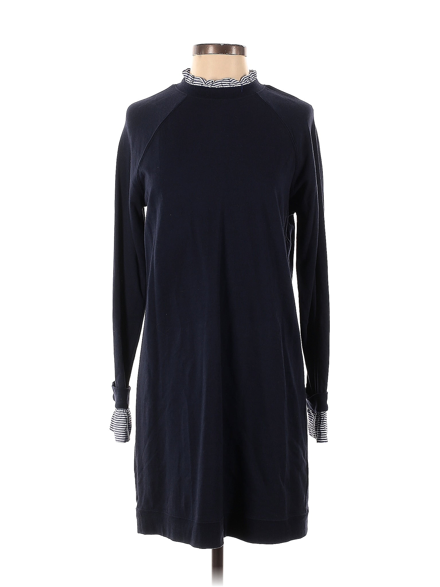 Dalia Solid Navy Blue Casual Dress Size S 56 Off ThredUp