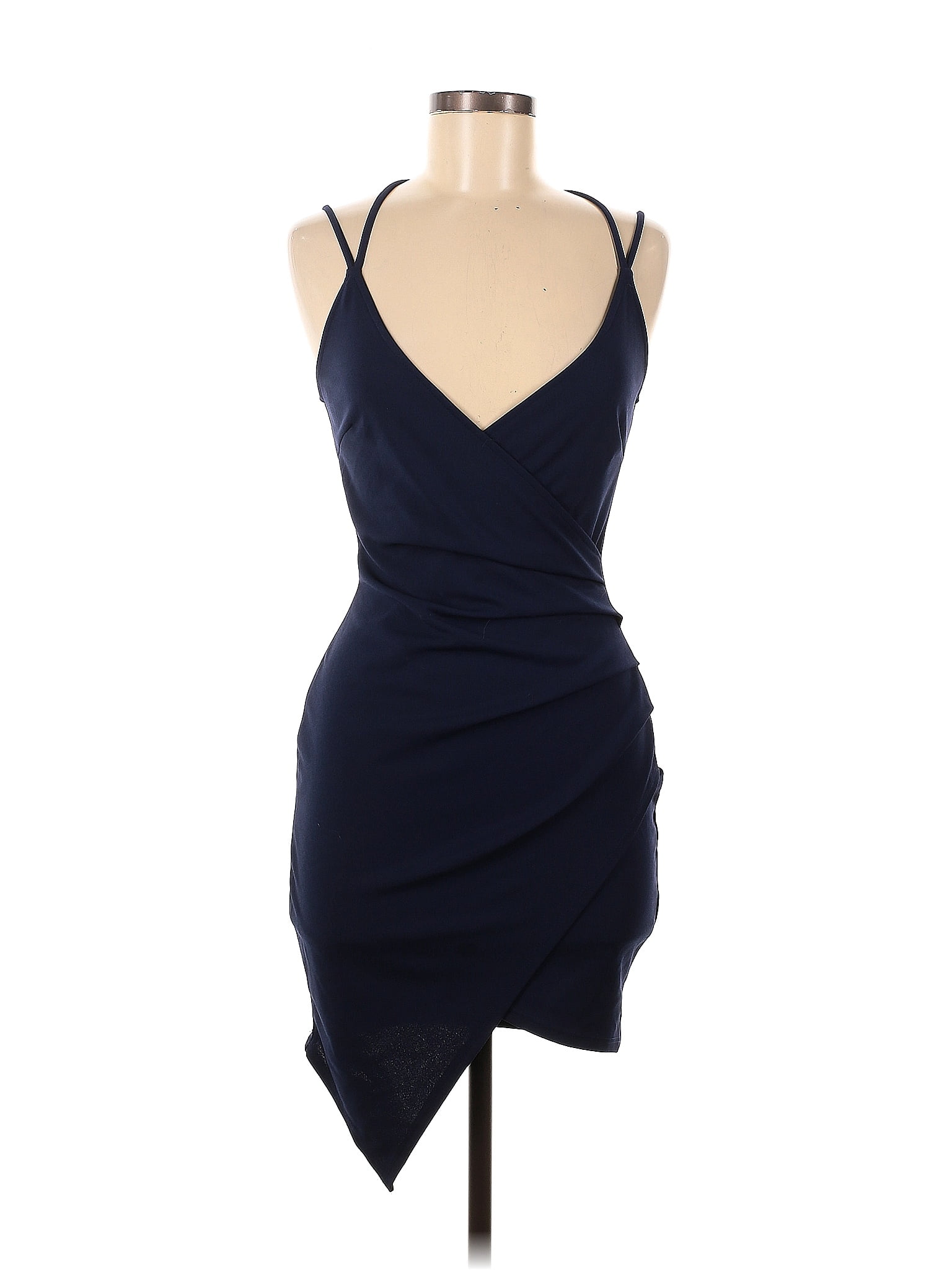 Windsor Solid Navy Blue Cocktail Dress Size M Off Thredup