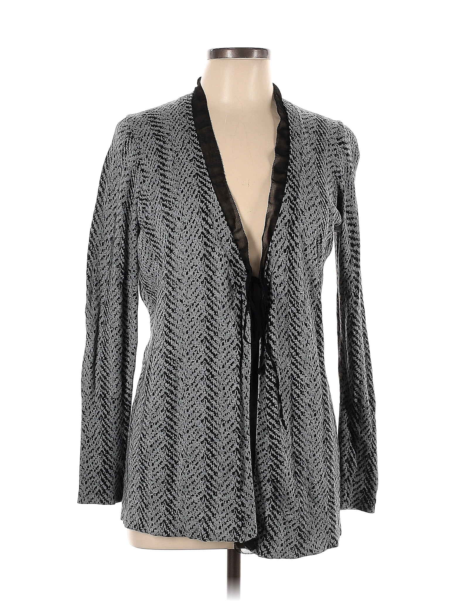 Simply Vera Vera Wang Cotton Chevron Herringbone Color Block Gray