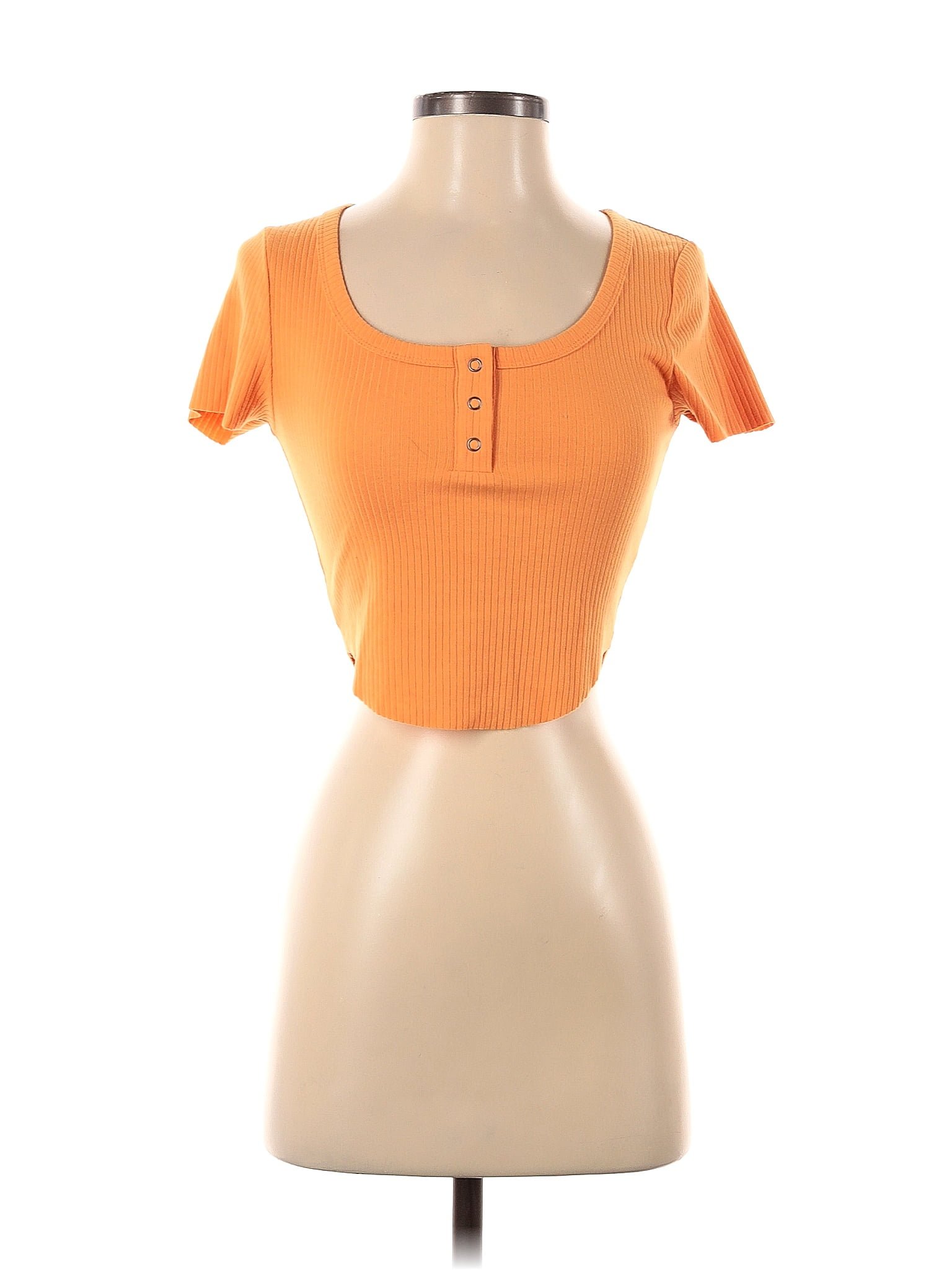 Wild Fable Orange Short Sleeve Henley Size Xs Off Thredup