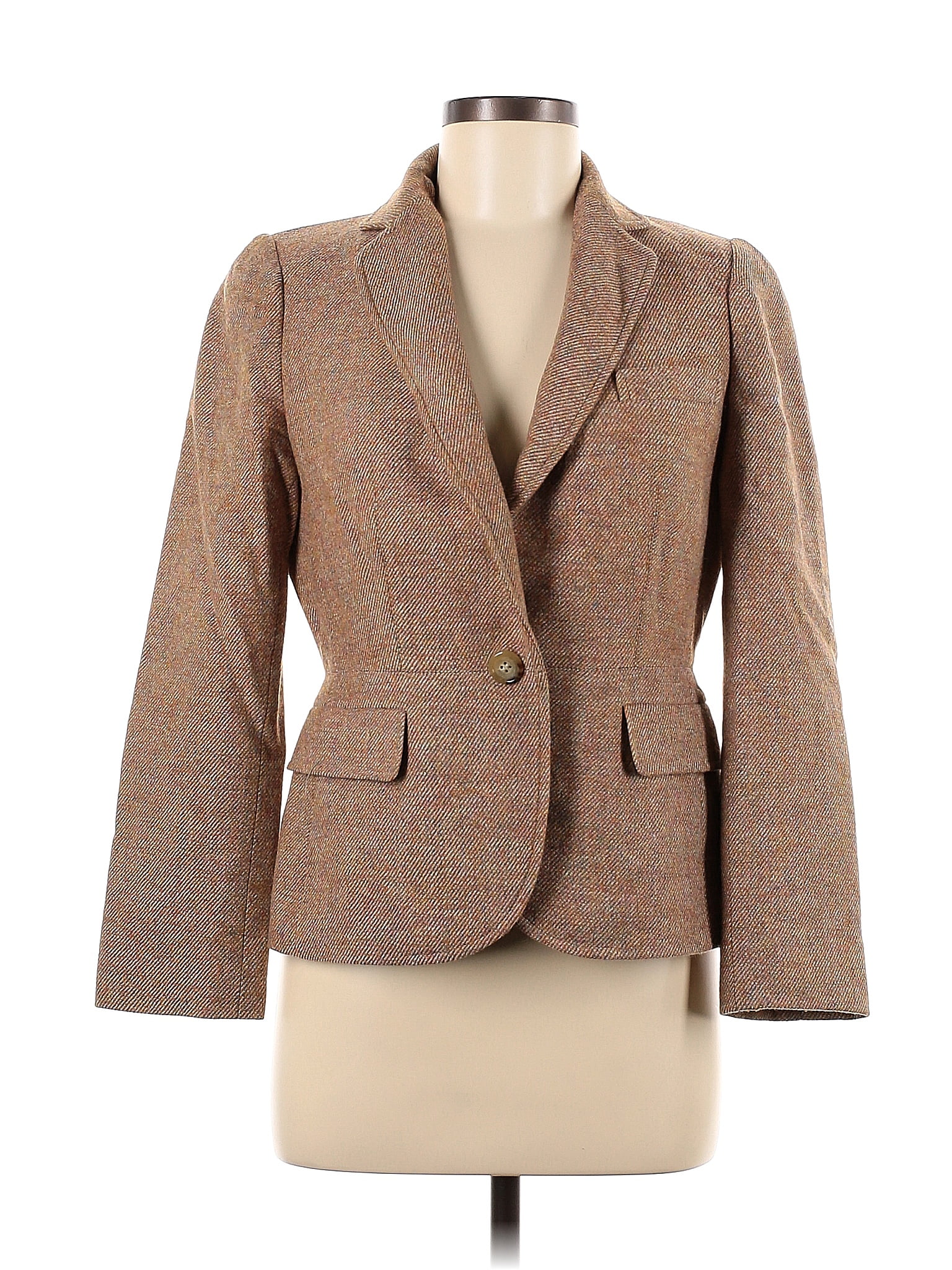 Talbots Brown Wool Blazer Size 6 73 Off ThredUp