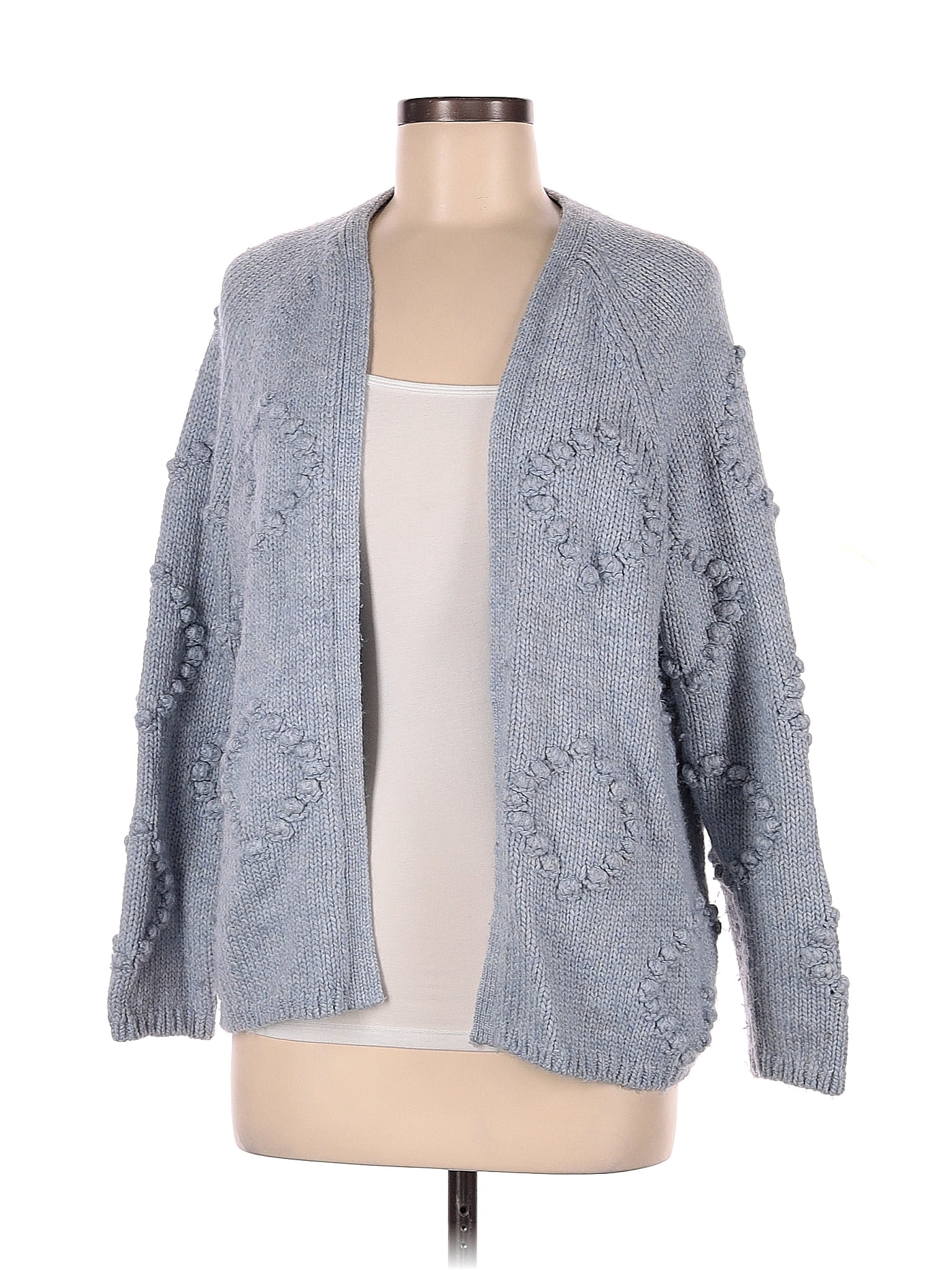 Gap Solid Blue Gray Cardigan Size M 56 Off ThredUp