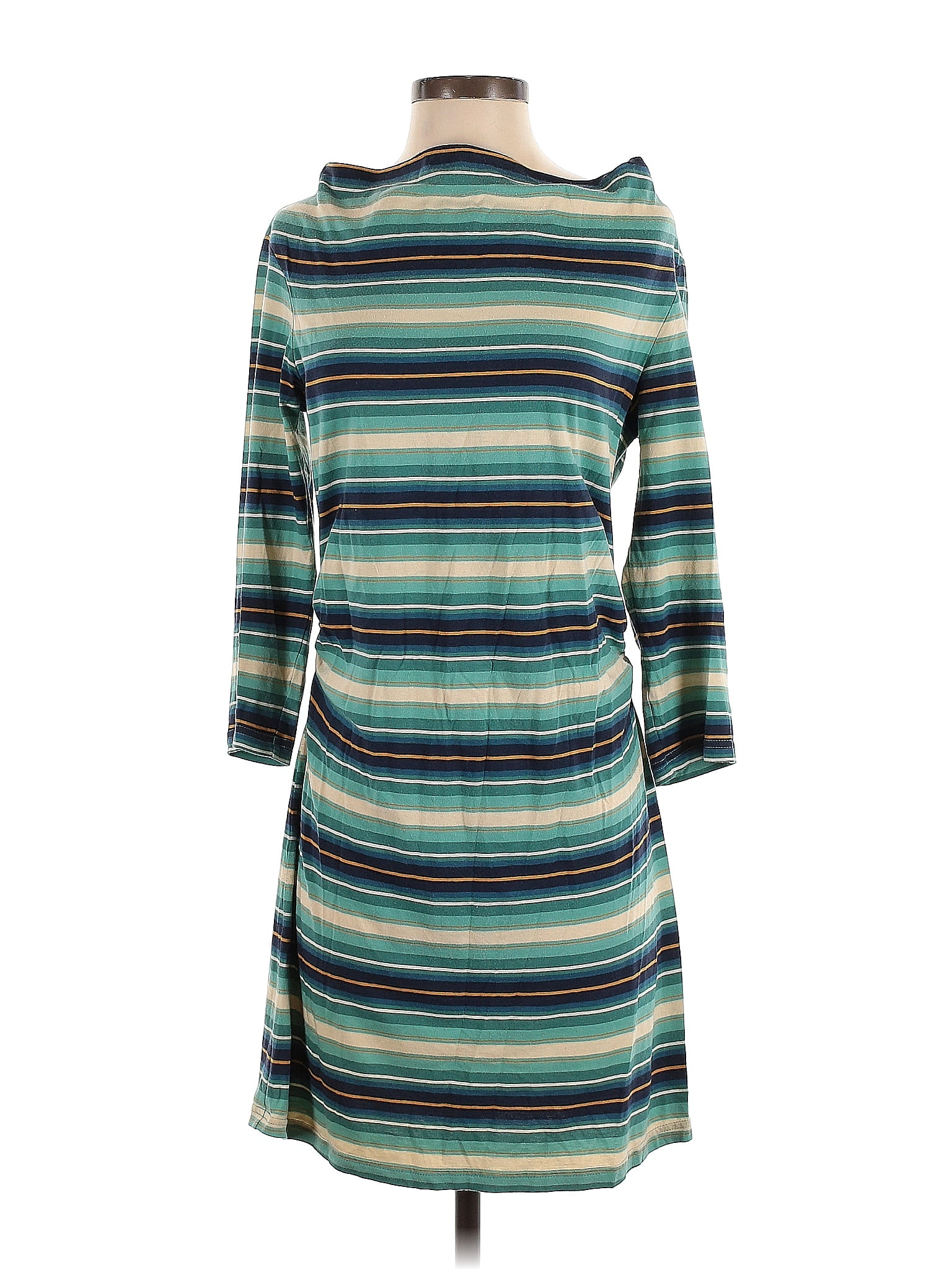 Patagonia Stripes Teal Casual Dress Size S Off Thredup