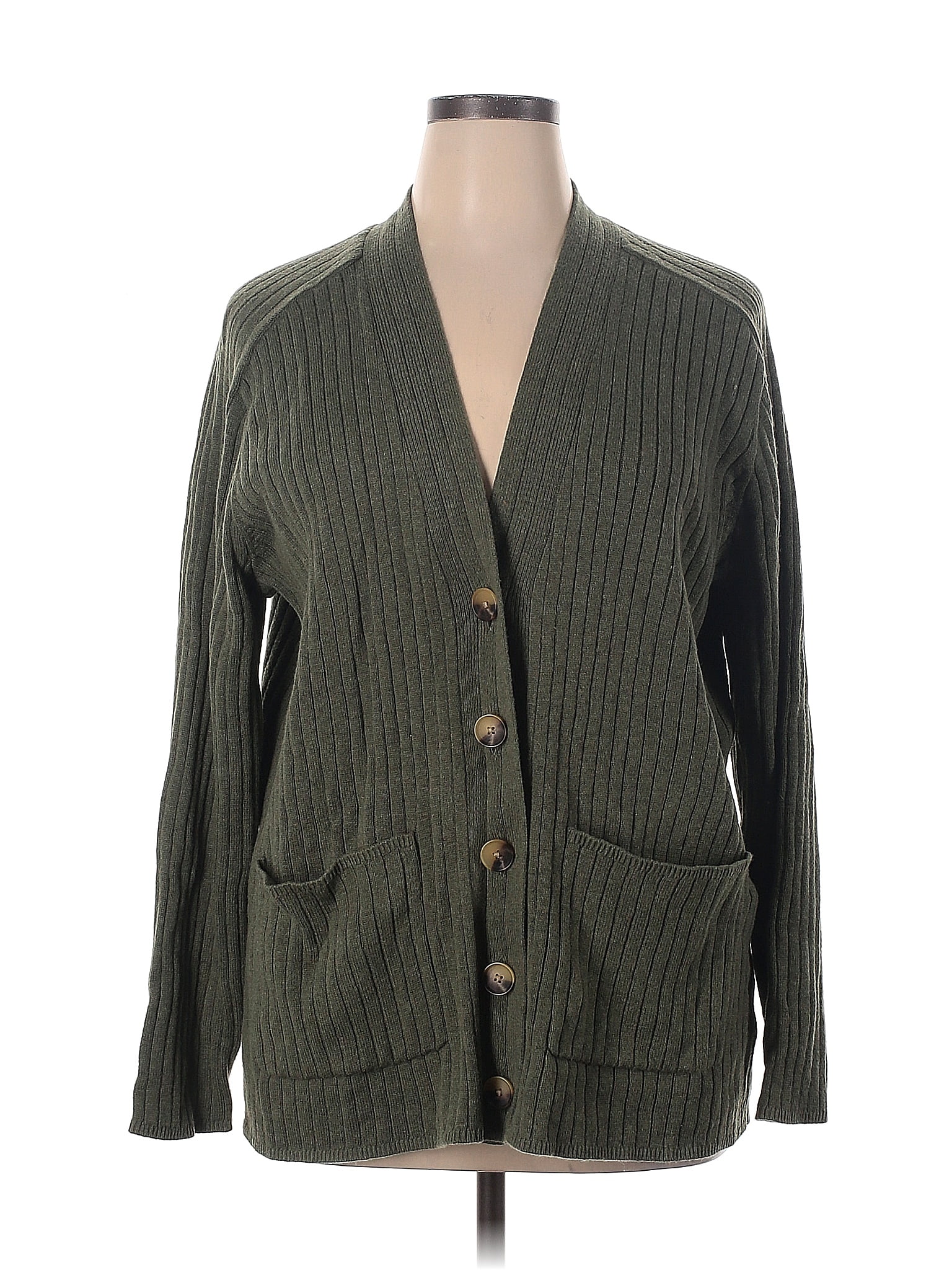 Gap Color Block Solid Green Cardigan Size Xl Off Thredup