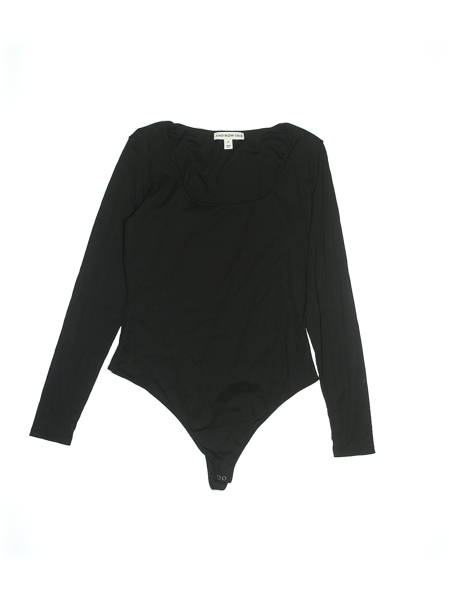 And Now This Solid Black Bodysuit Size XL 60 Off ThredUp