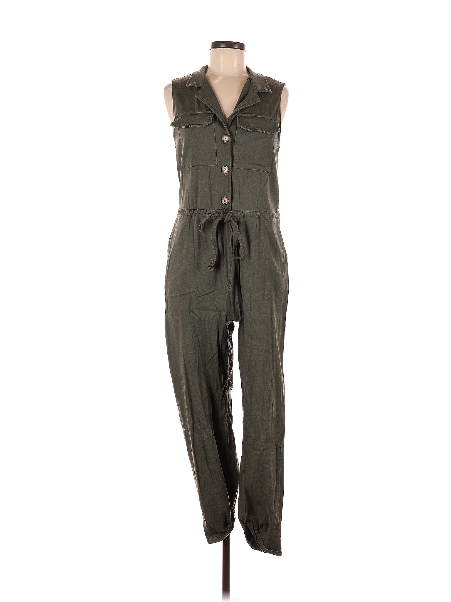 Wild Fable Solid Green Jumpsuit Size M 31 Off ThredUp