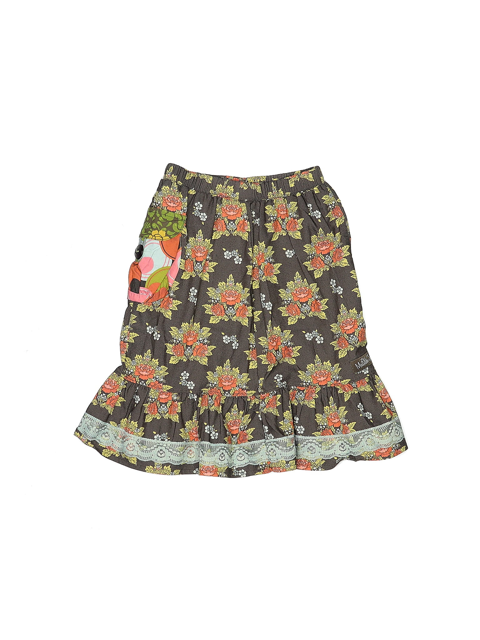 Matilda Jane Floral Brown Skirt Size 4 57 Off ThredUp