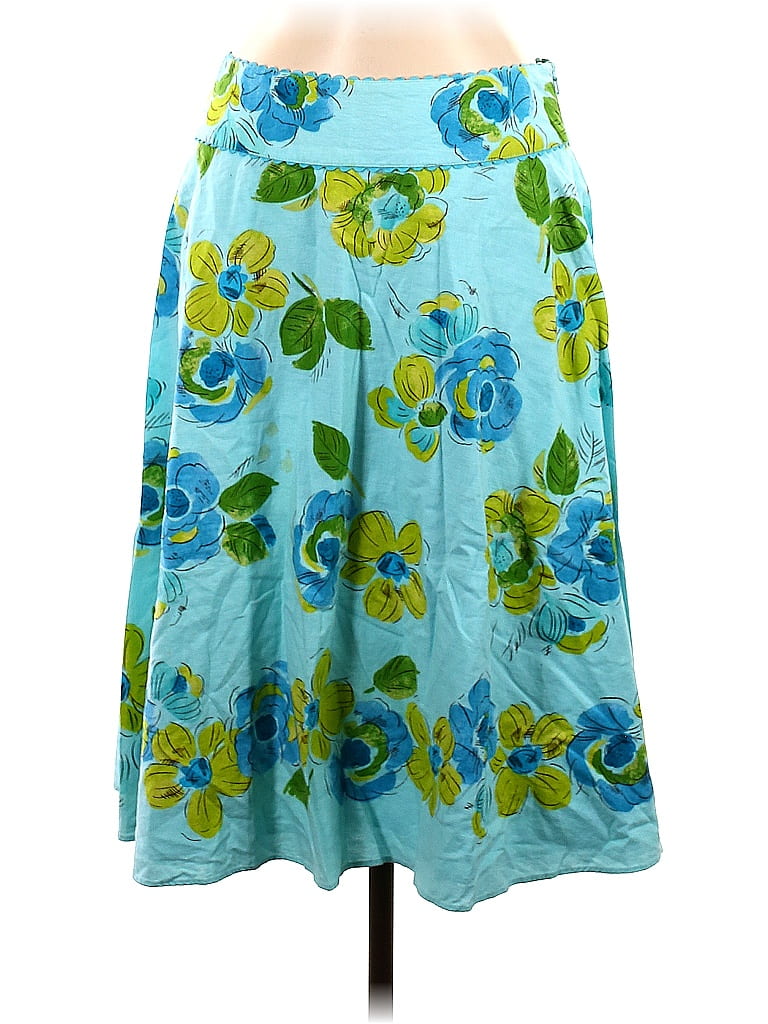 Liz Claiborne Floral Blue Casual Skirt Size Off Thredup