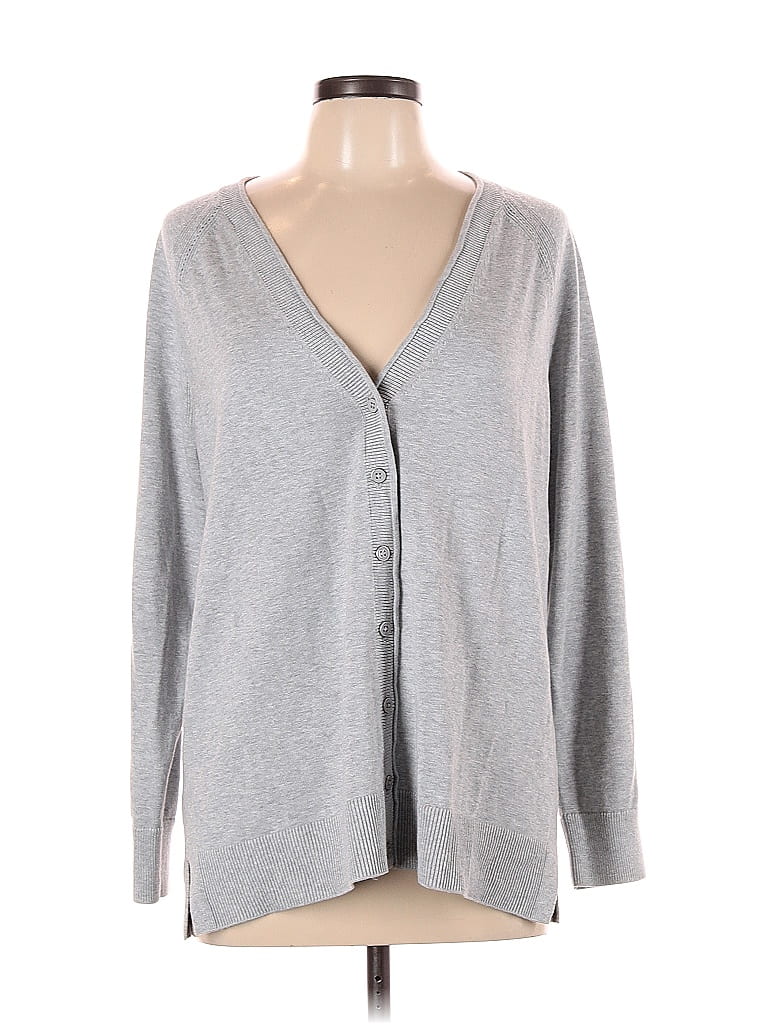 Talbots Color Block Gray Cardigan Size L 71 Off ThredUp