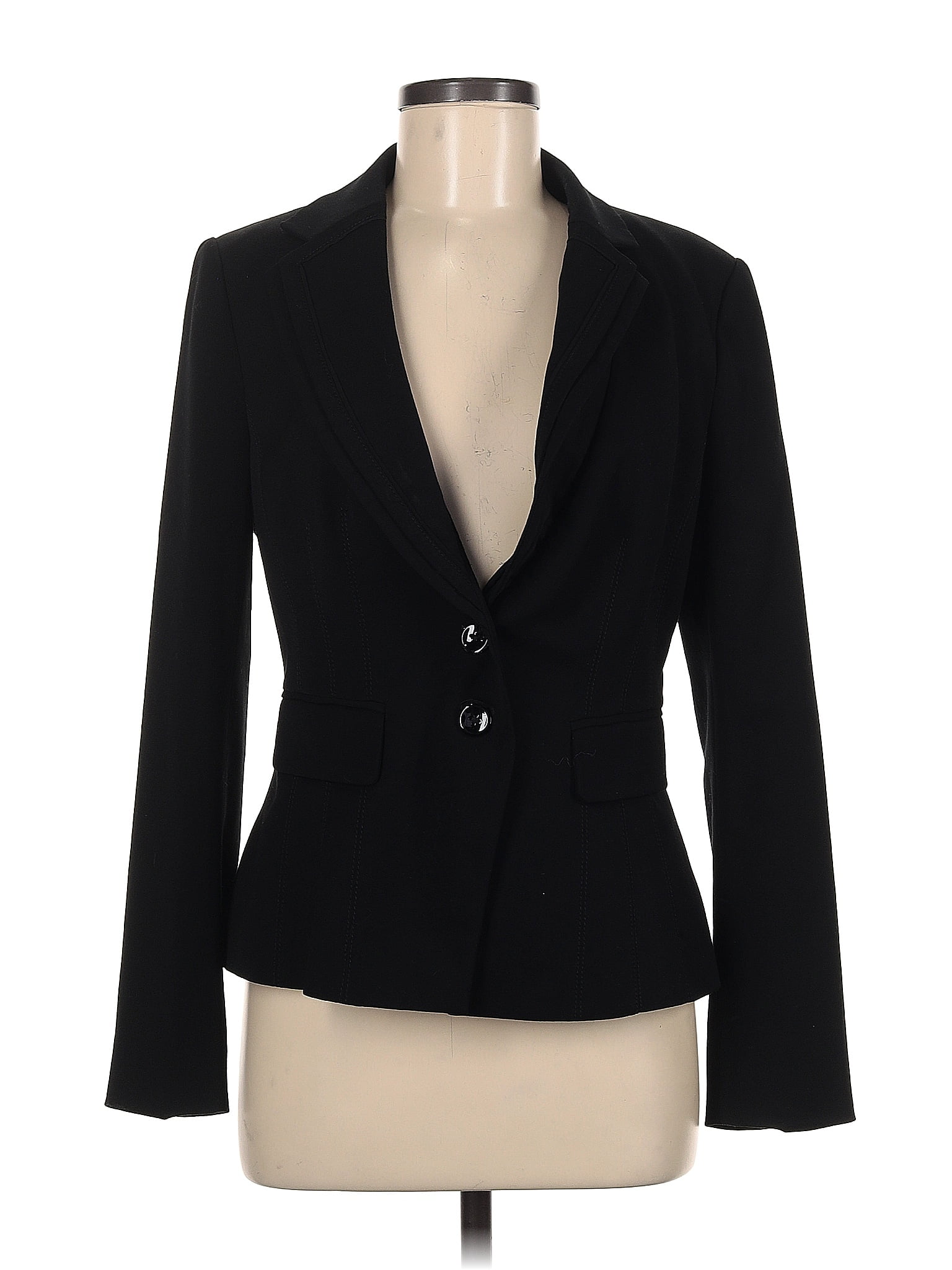 White House Black Market Solid Black Blazer Size Off Thredup