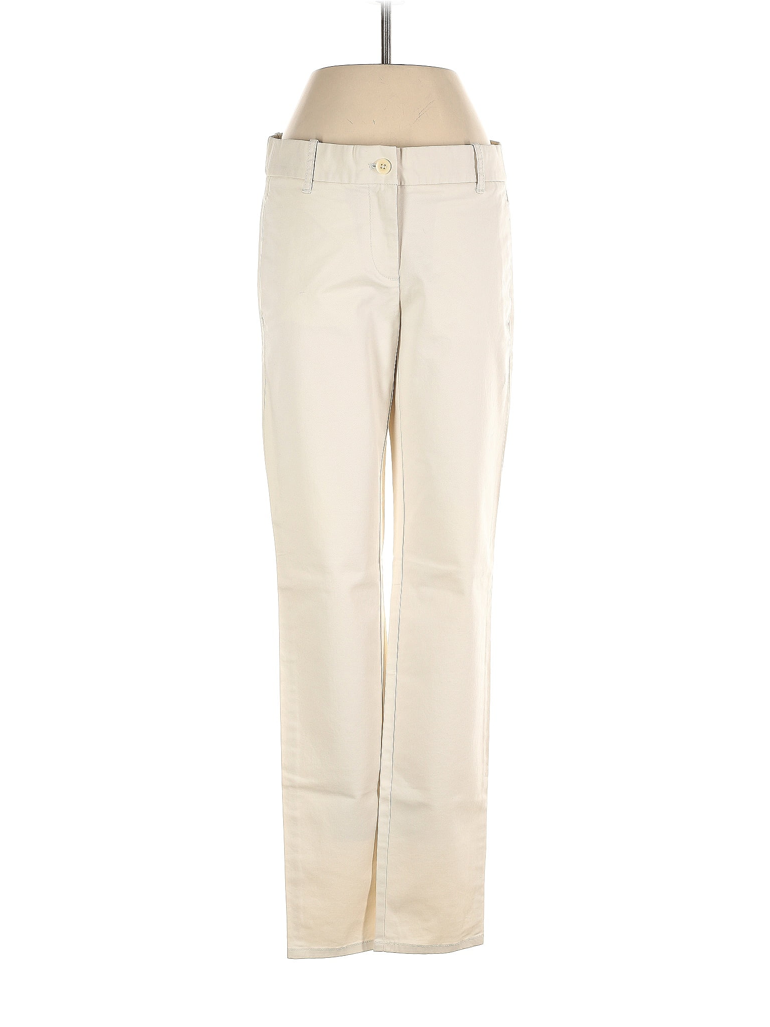 J Crew Solid Ivory Dress Pants Size Off Thredup