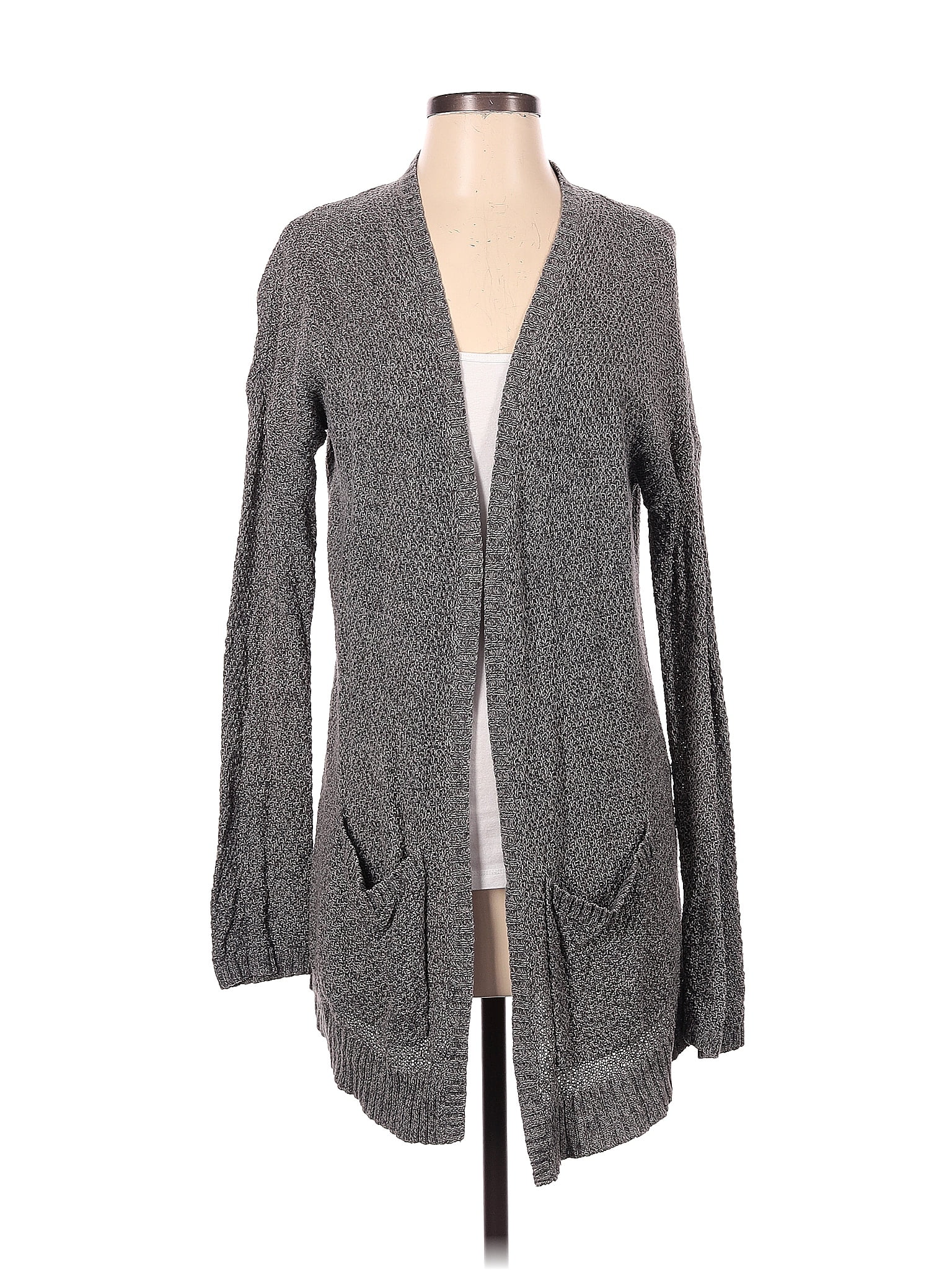 Bdg Color Block Marled Gray Cardigan Size S Off Thredup