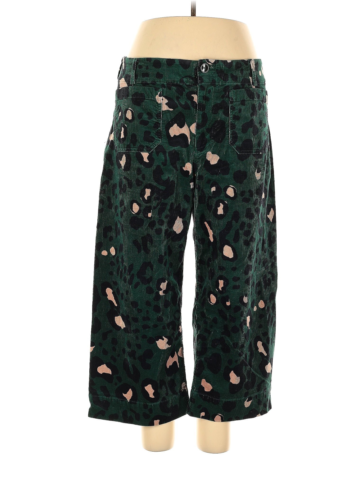 Maeve By Anthropologie Leopard Print Green Cords Size 16 69 Off