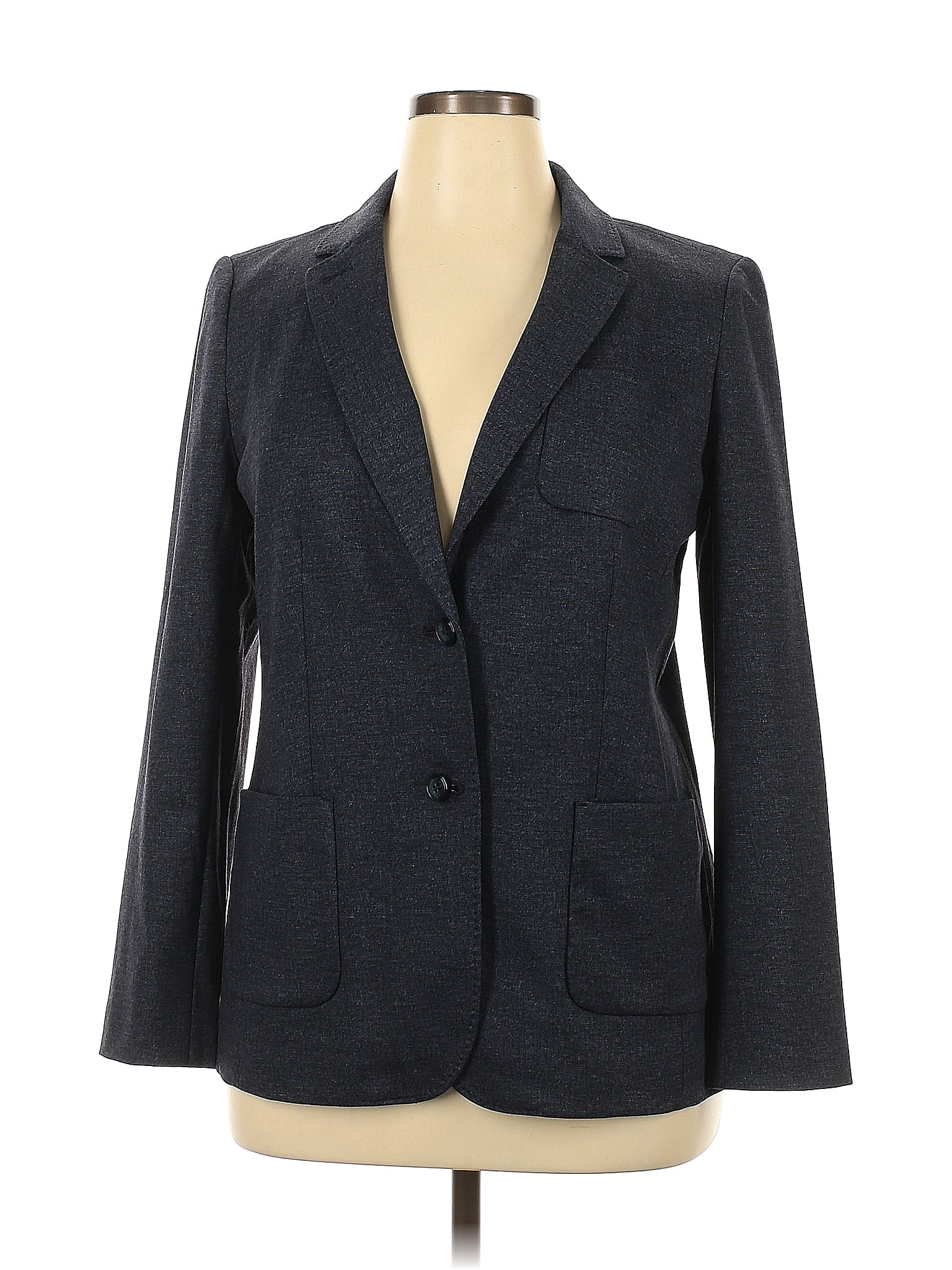 Talbots Solid Blue Blazer Size 14 76 Off ThredUp